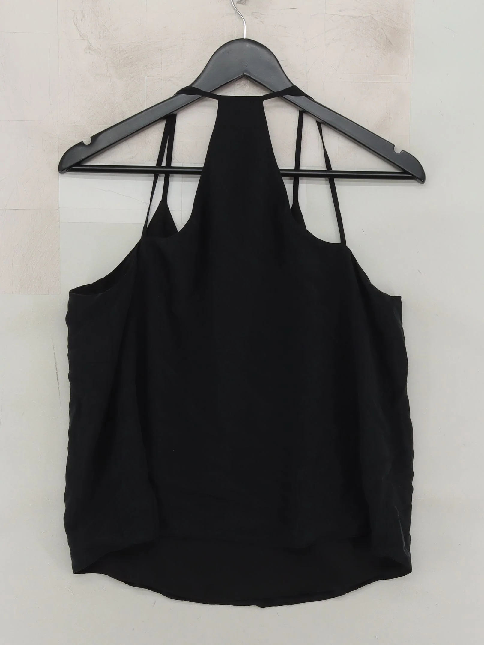 Whistles Women's T-Shirt UK 12 Black Silk with Polyester Camisole - Image 2