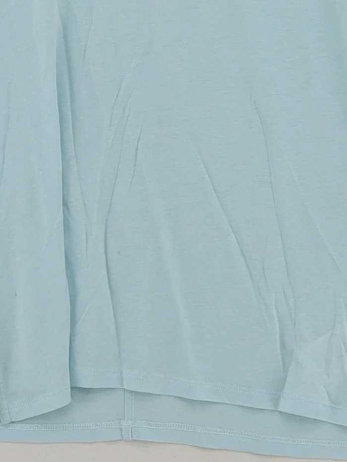 Whistles Women's T-Shirt UK 6 Blue 100% Cotton Short Sleeve V-Neck Basic - Image 4