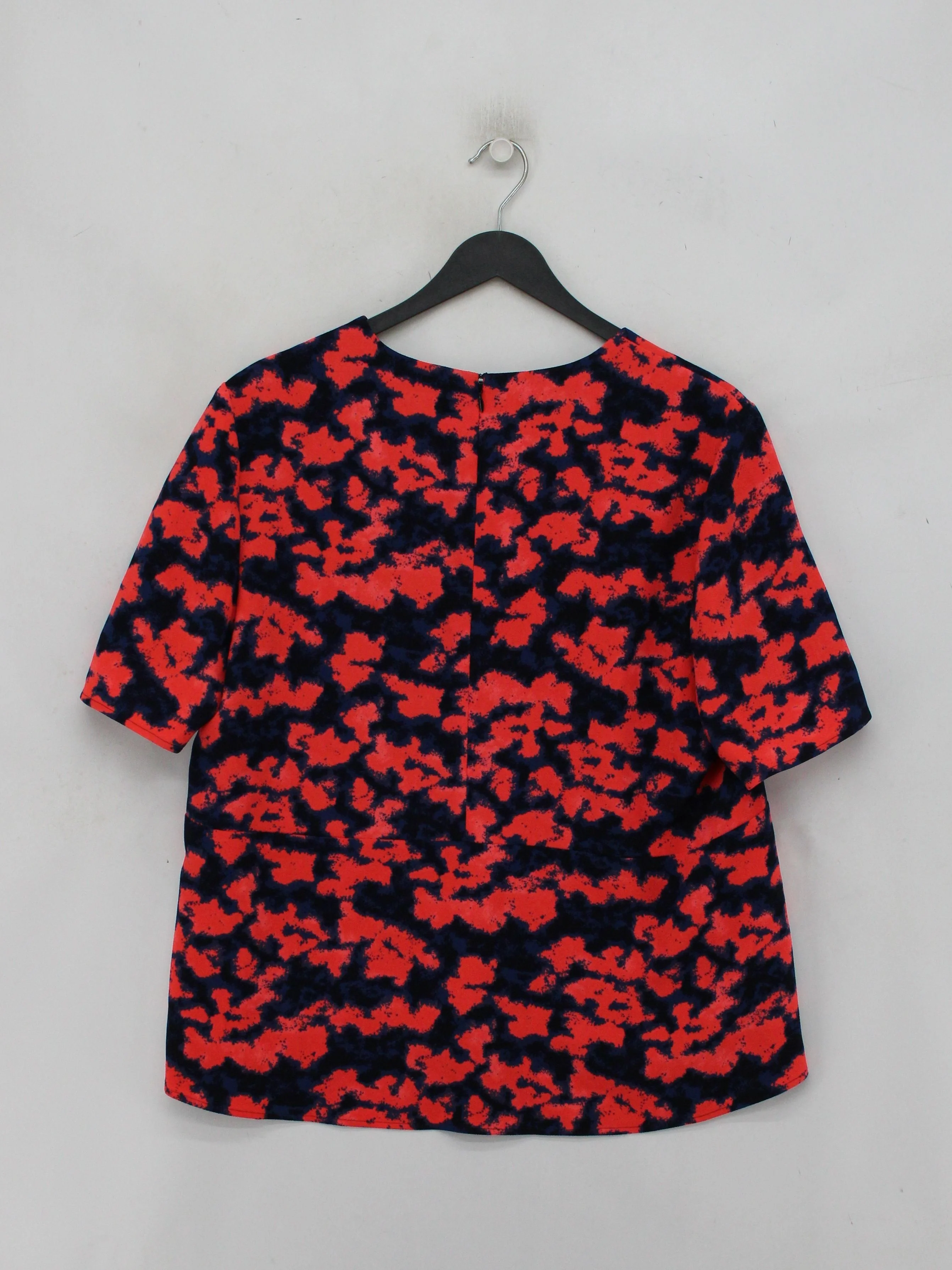 Whistles Women's Top L Multi 100% Polyester Short Sleeve V-Neck Basic - Image 2