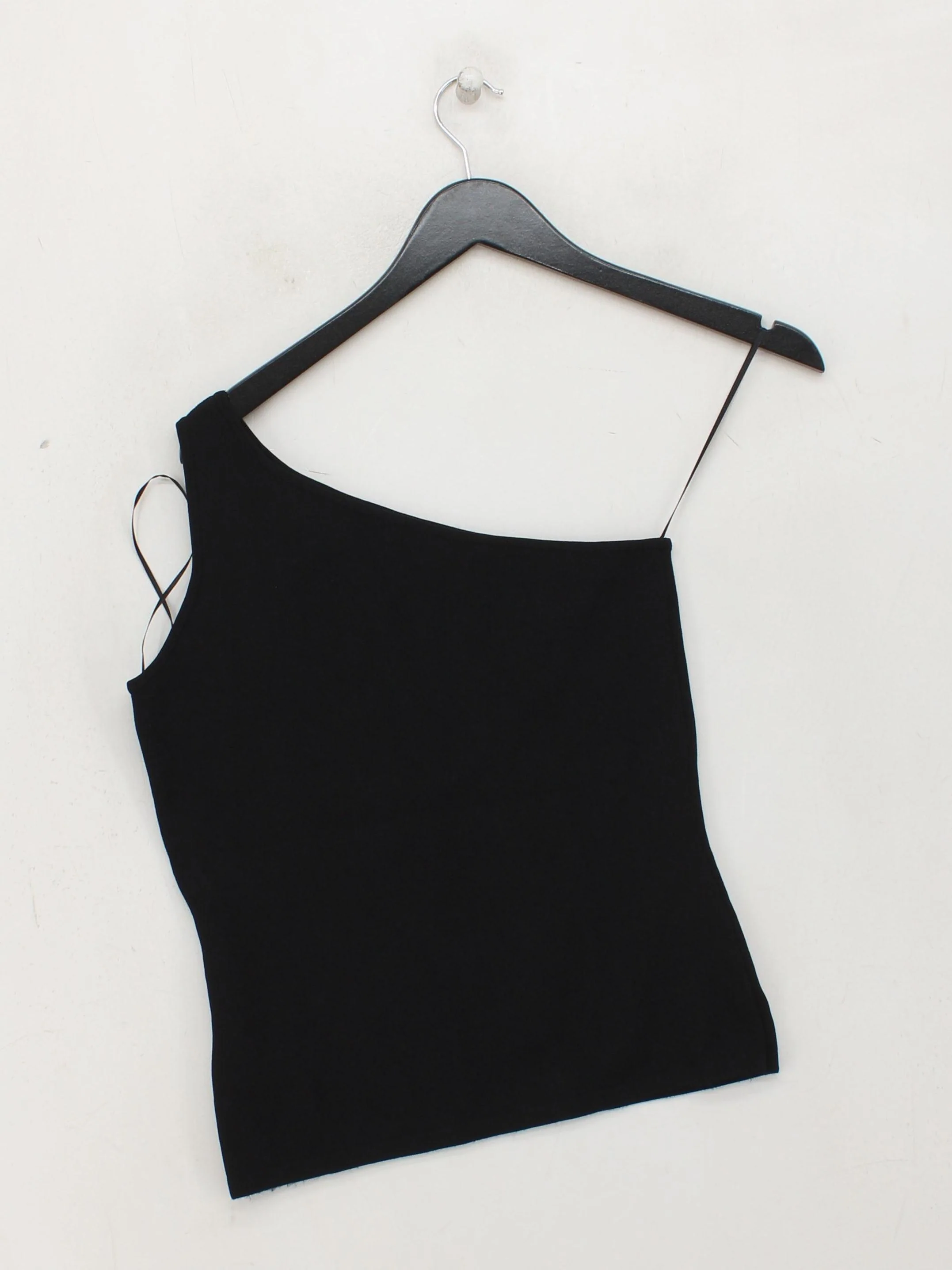 Whistles Women's Top M Black Viscose with Polyamide Sleeveless Square Neck Basic - Image 2