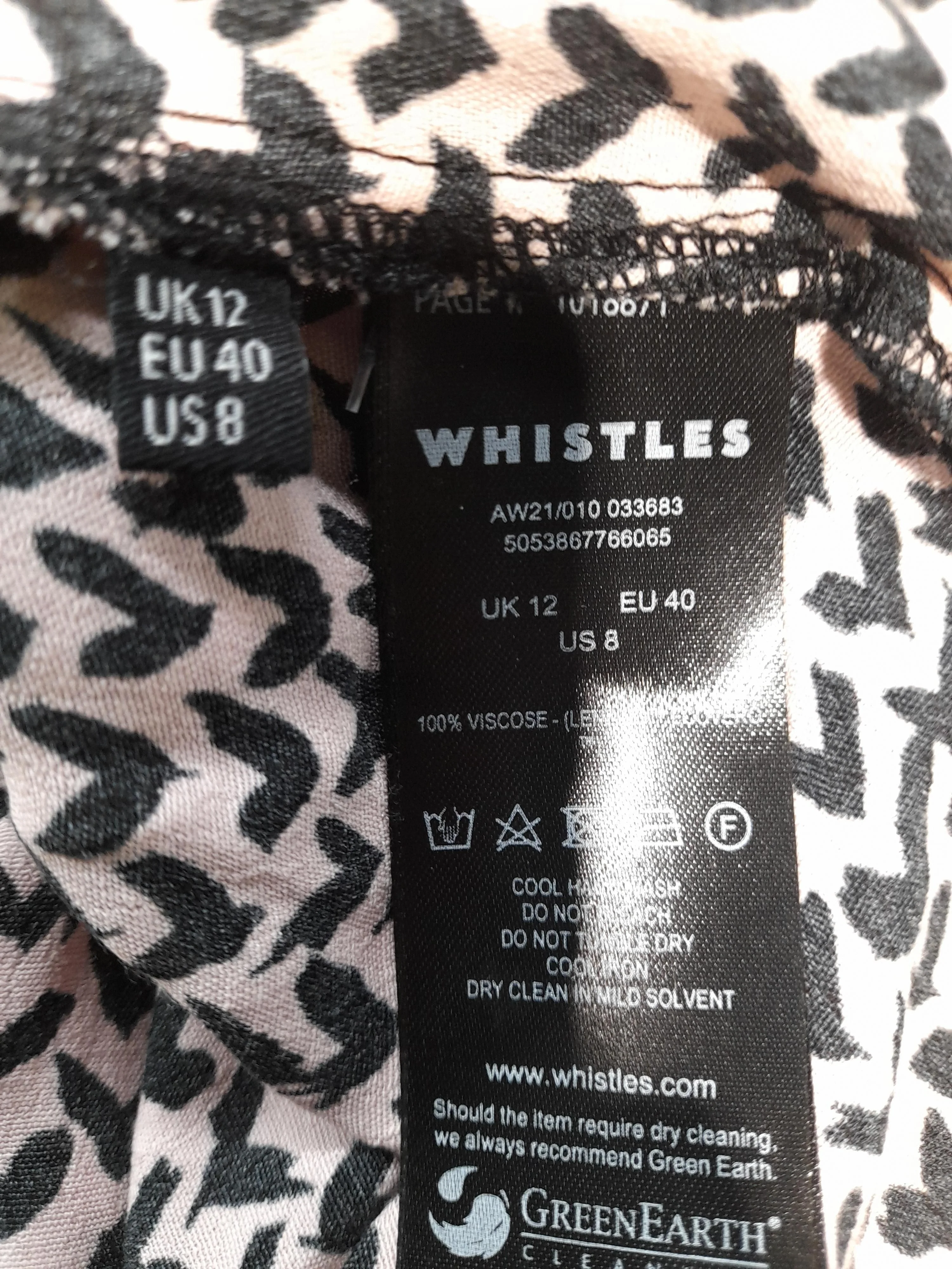 Whistles Women's Top M Cream 100% Viscose Basic - Image 6