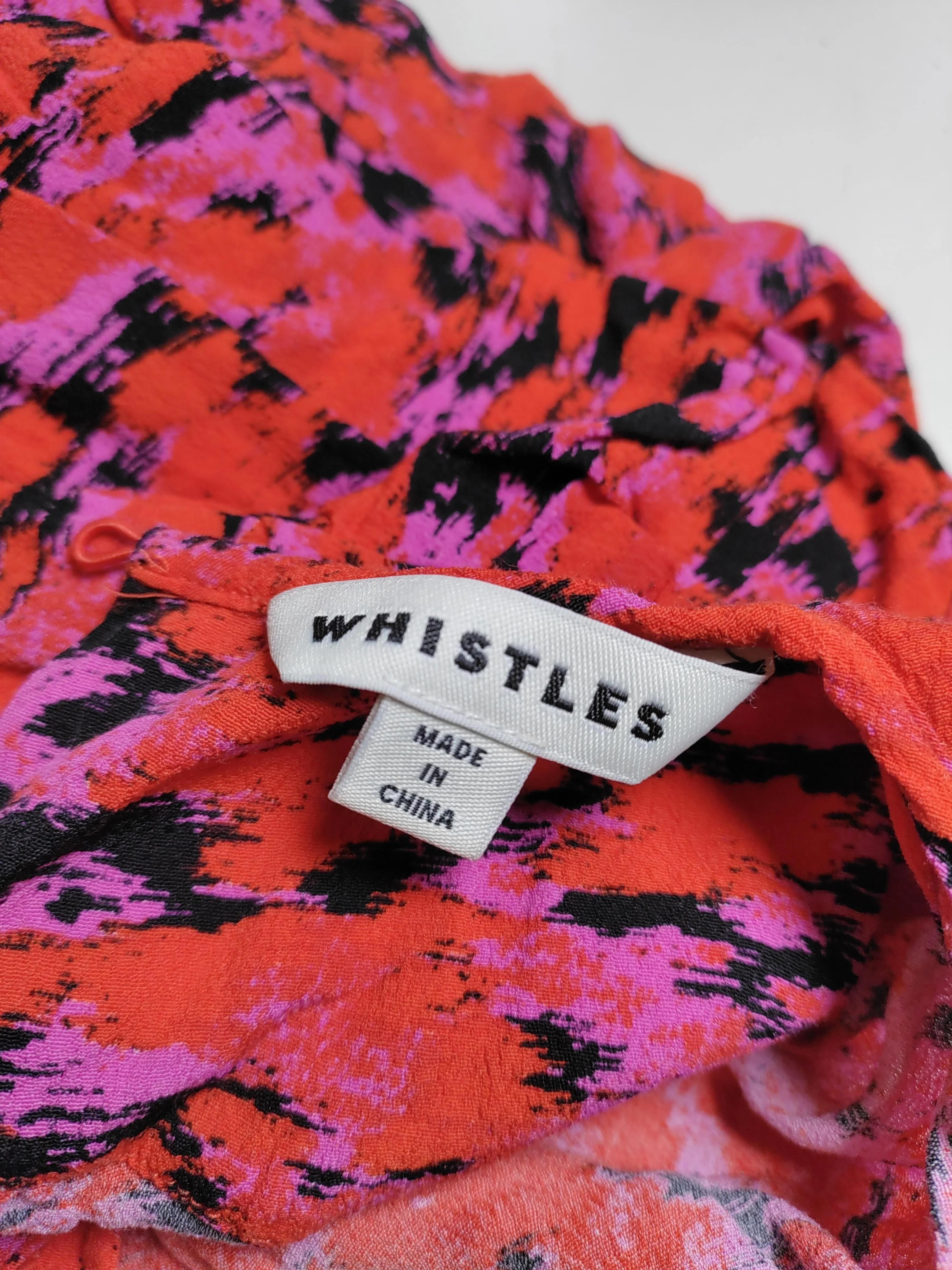 Whistles Women's Top M Multi 100% Viscose 3/4 Sleeve Round Neck Basic - Image 6