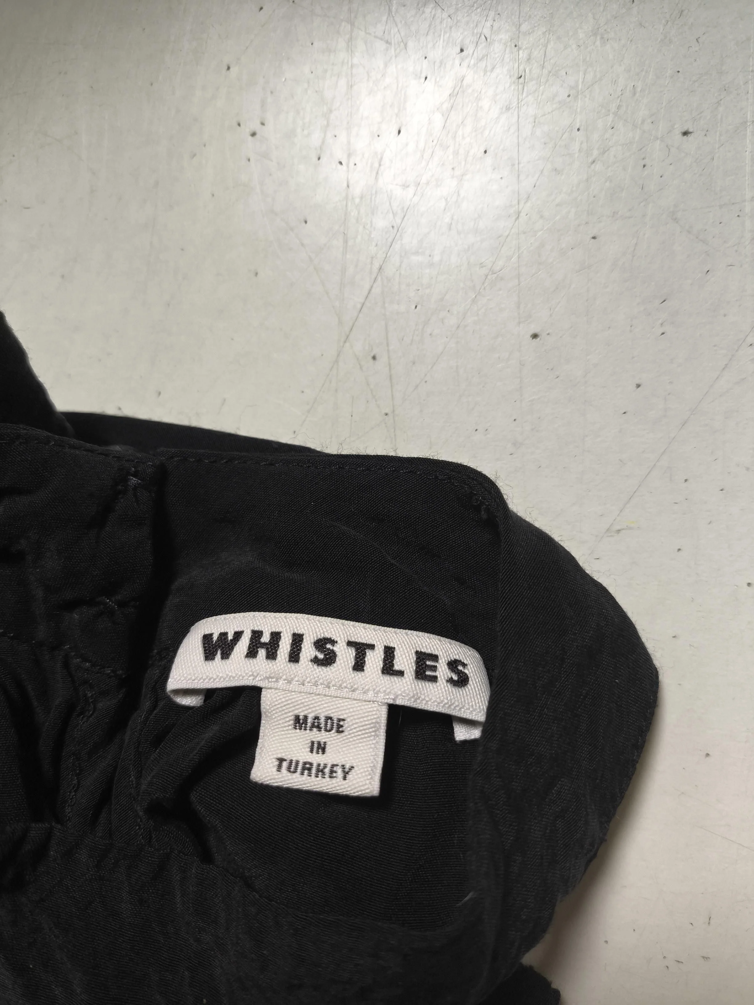 Whistles Women's Top S Black 100% Viscose Sleeveless High Neck Basic - Image 6
