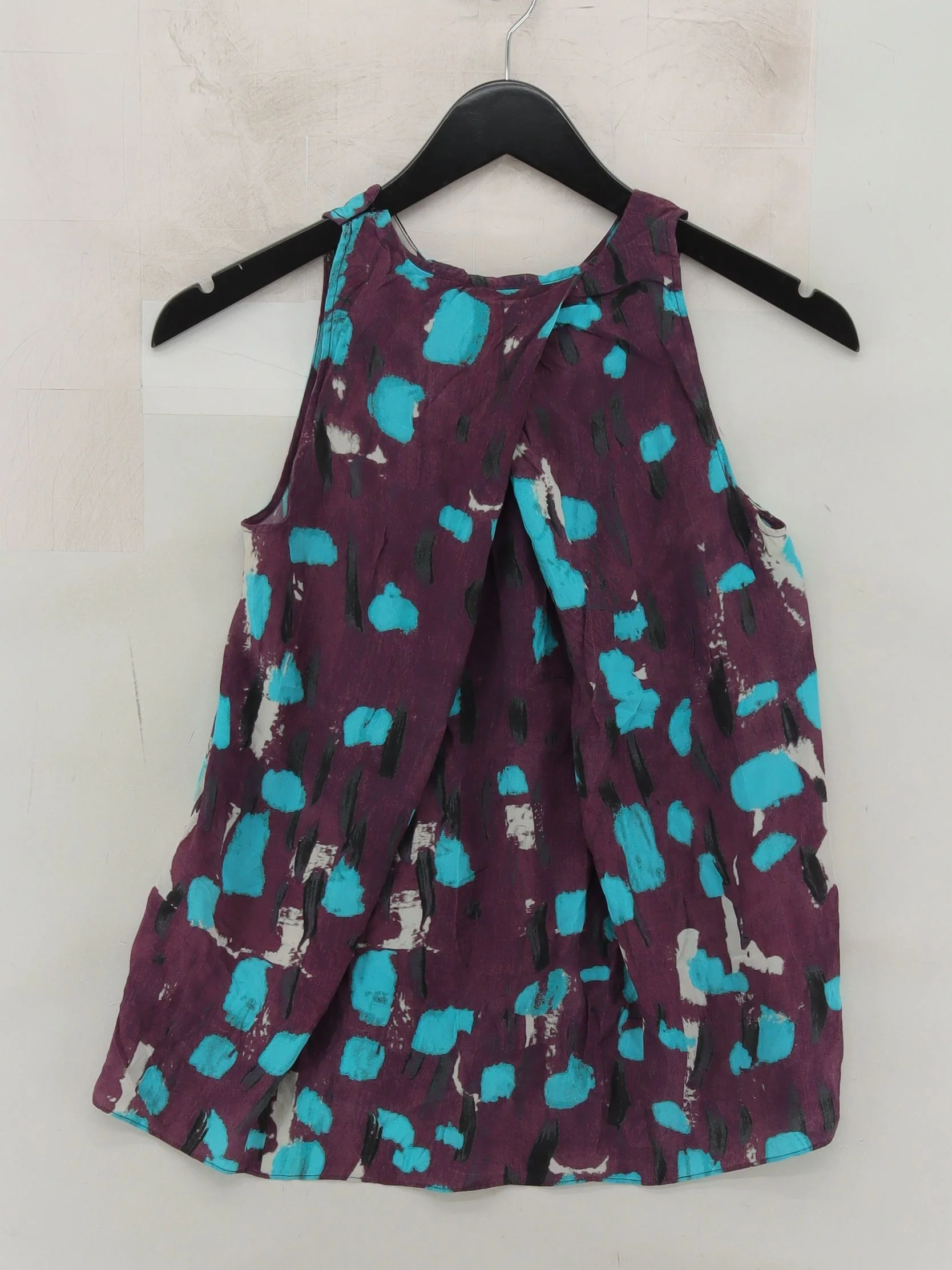 Whistles Women's Top S Purple 100% Other Sleeveless Round Neck Basic - Image 2