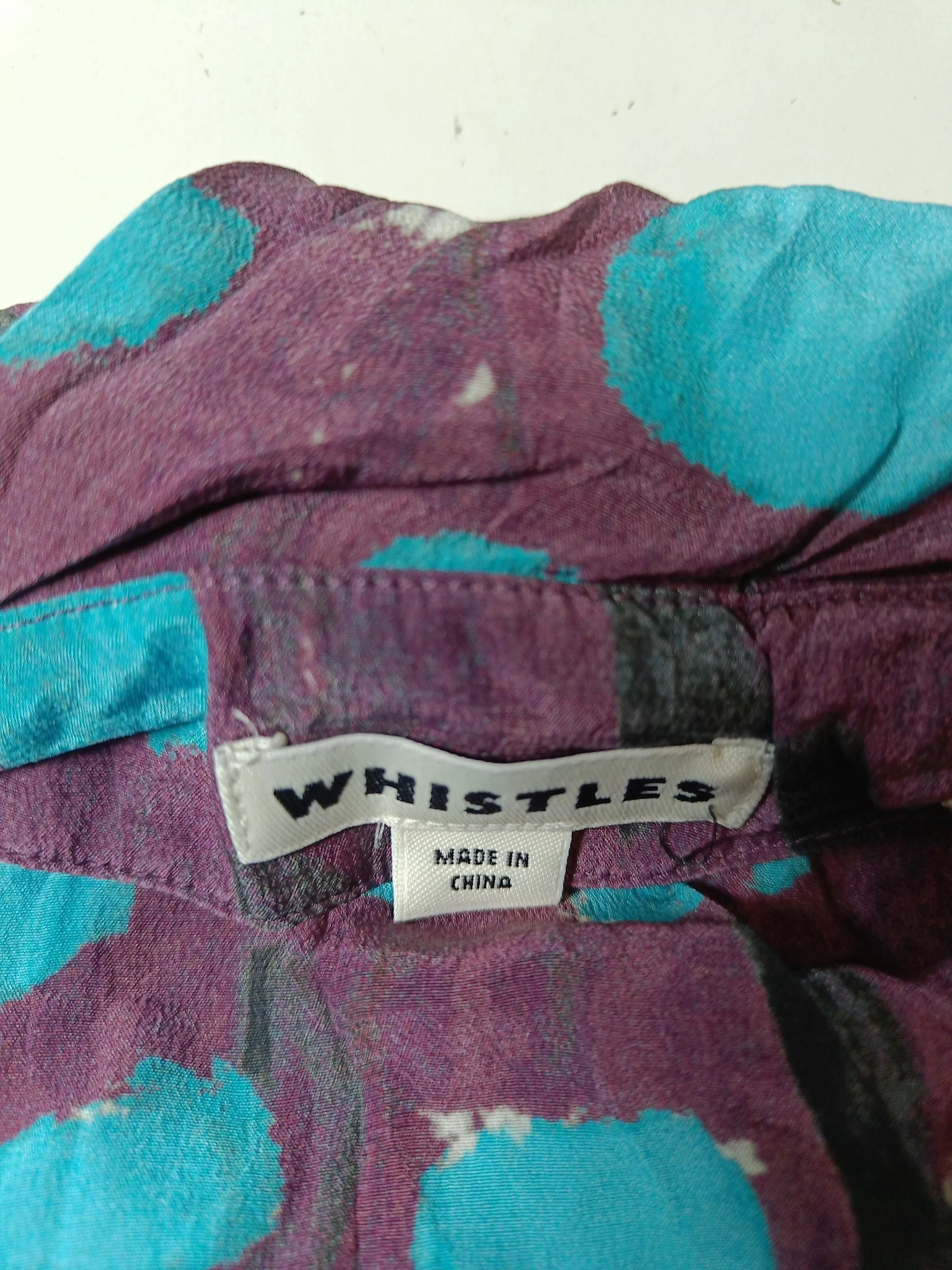 Whistles Women's Top S Purple 100% Other Sleeveless Round Neck Basic - Image 5