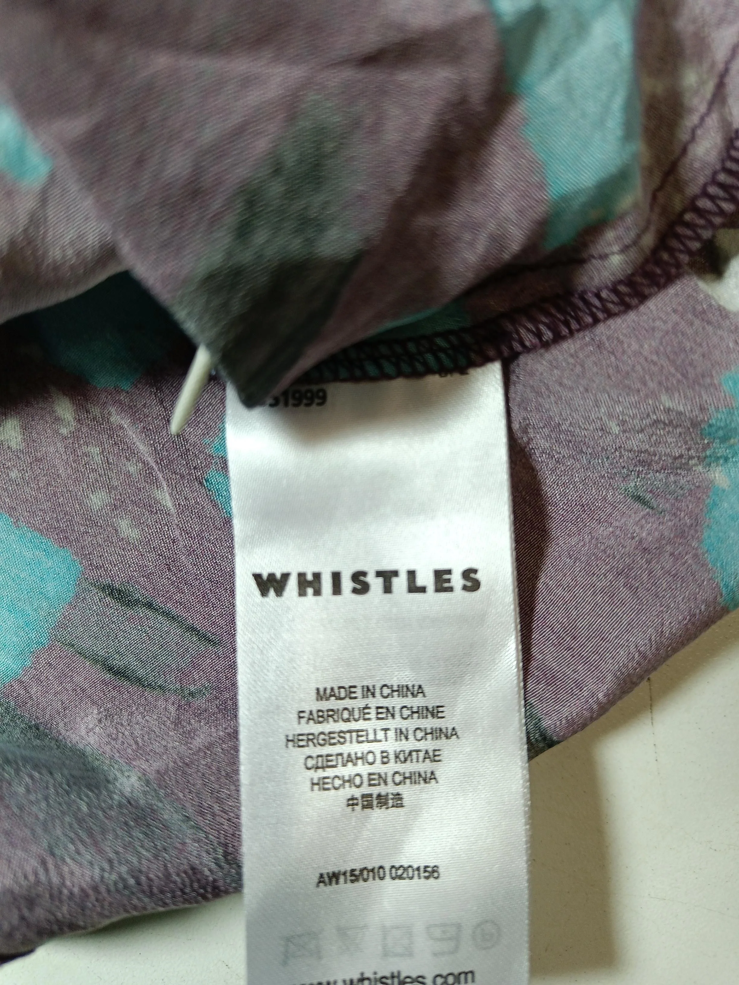 Whistles Women's Top S Purple 100% Other Sleeveless Round Neck Basic - Image 6