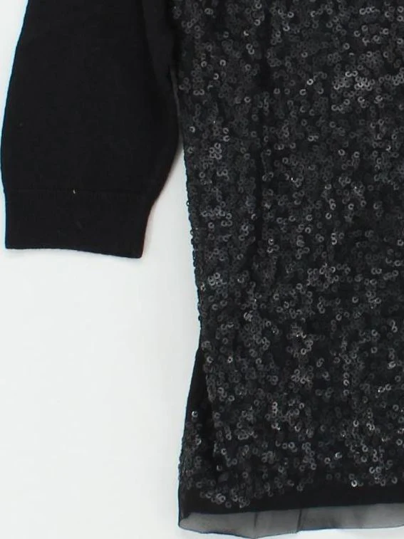 Whistles Women's Top UK 10 Black Nylon with Cotton, Cashmere Basic - Image 4