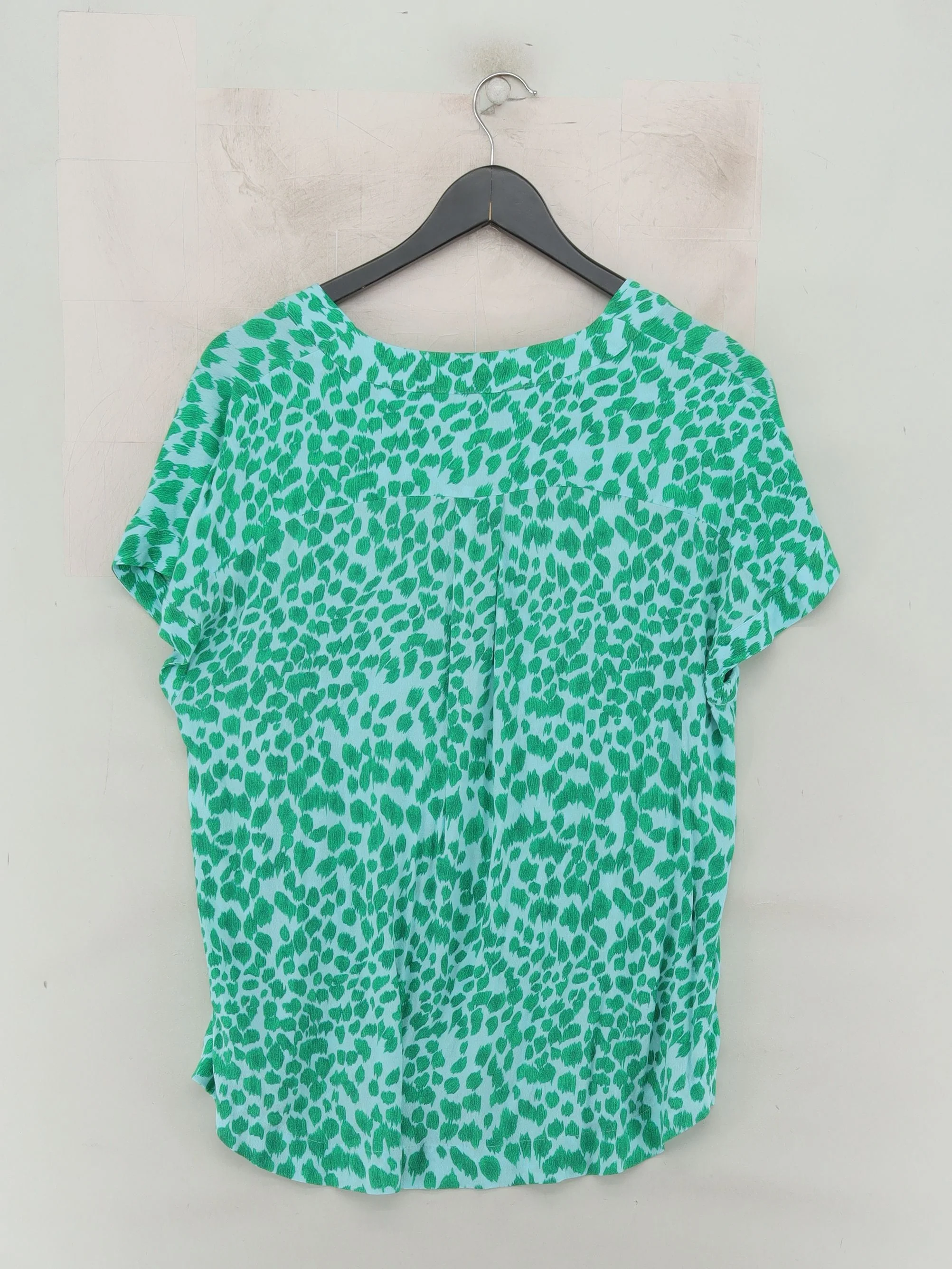 Whistles Women's Top UK 10 Green Viscose with Lyocell Modal Basic - Image 2
