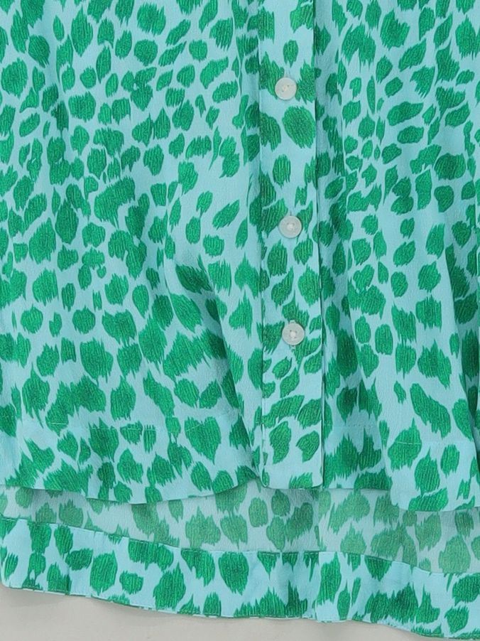 Whistles Women's Top UK 10 Green Viscose with Lyocell Modal Basic - Image 4