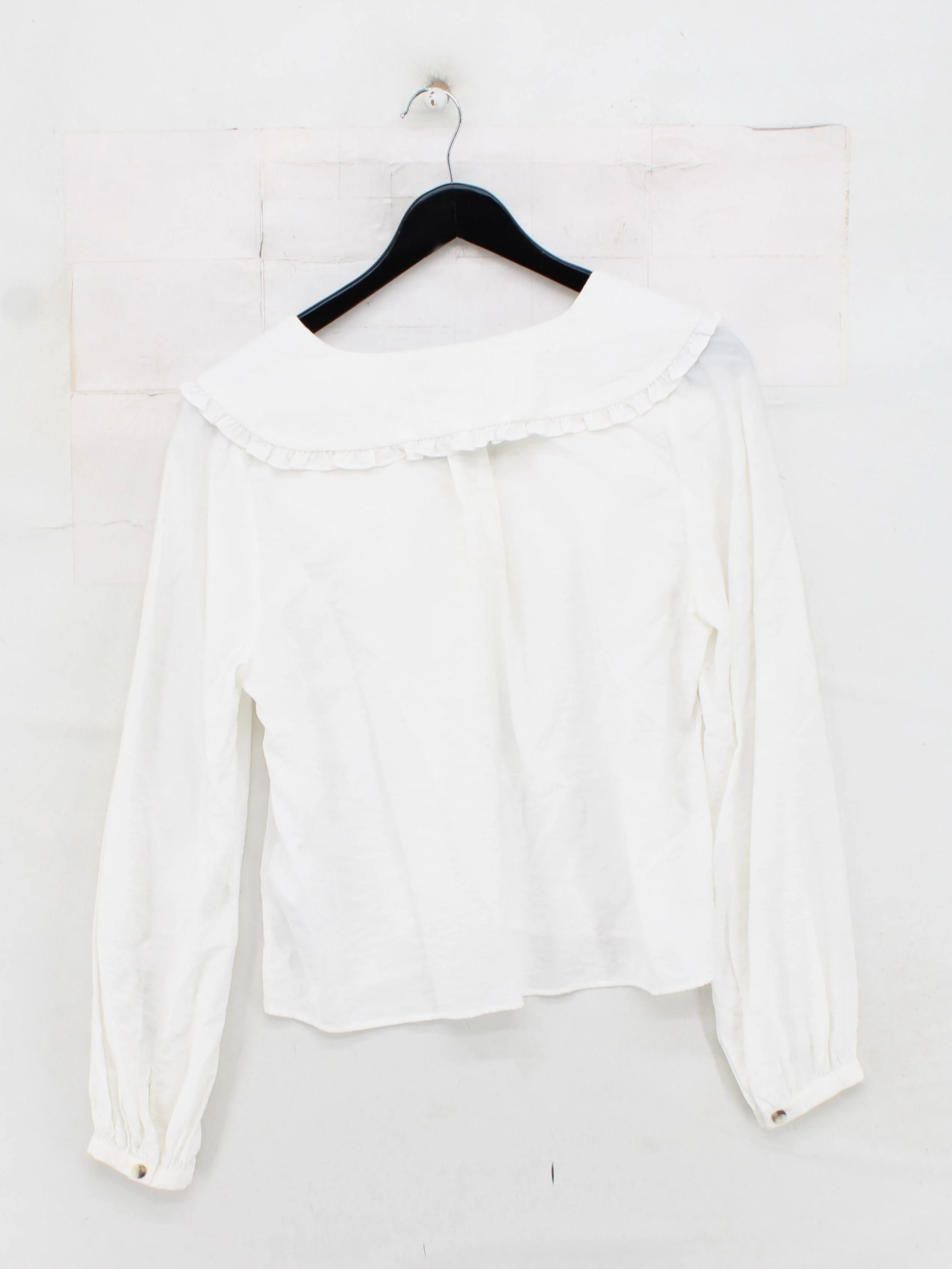 Whistles Women's Top UK 10 White Viscose with Polyamide Basic - Image 2