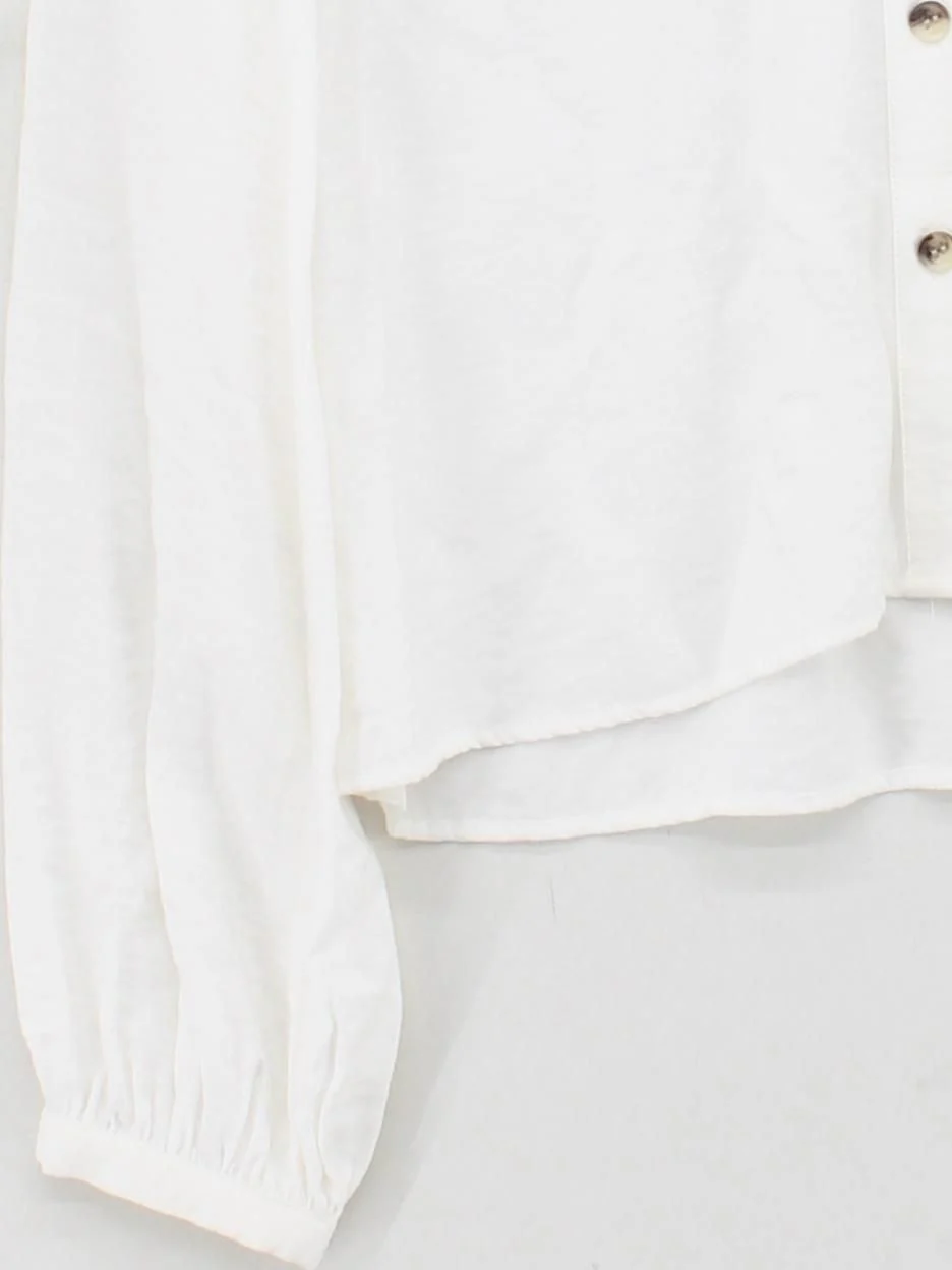 Whistles Women's Top UK 10 White Viscose with Polyamide Basic - Image 4