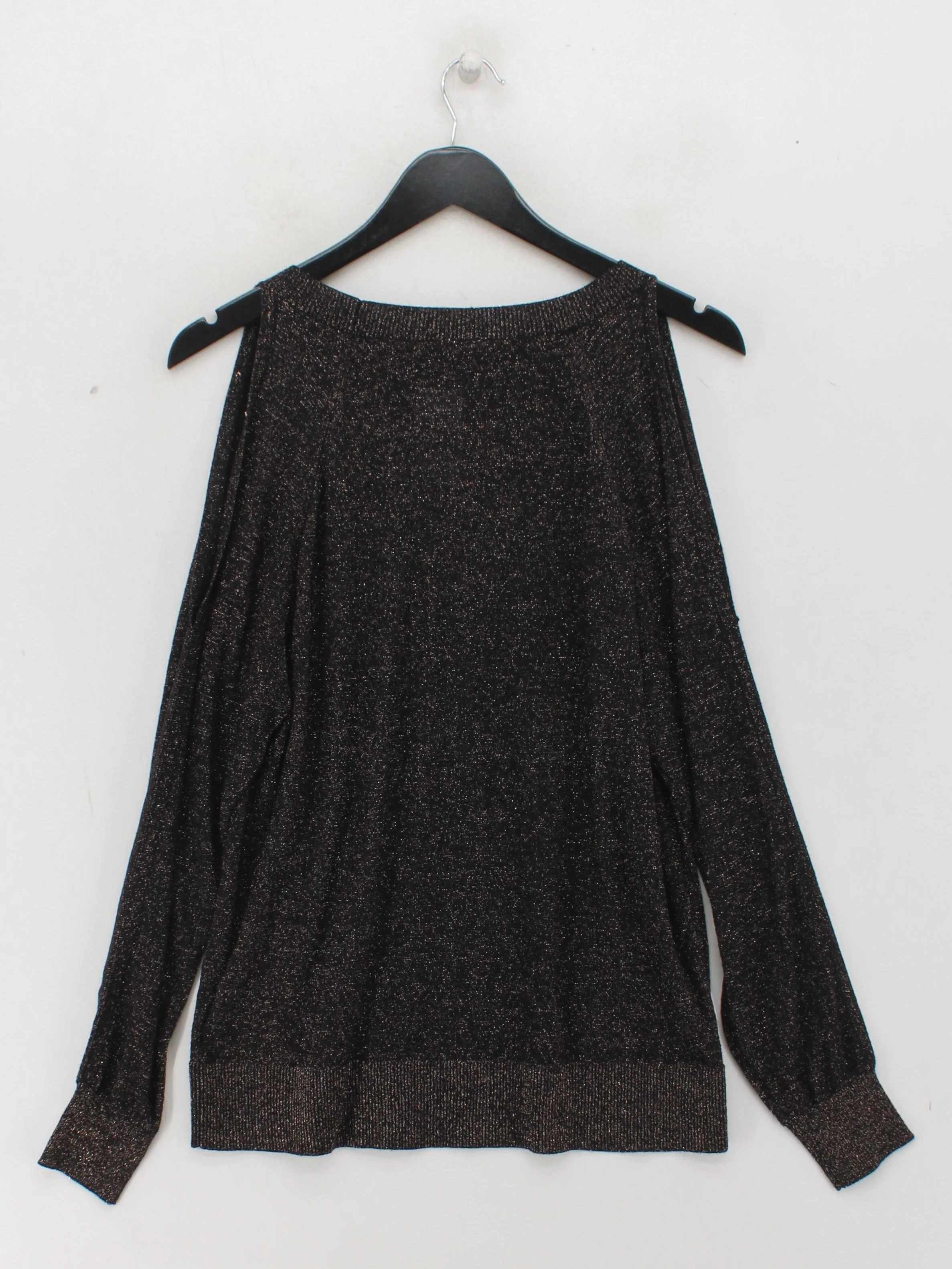 Whistles Women's Top UK 12 Black Viscose with Polyester Basic - Image 2