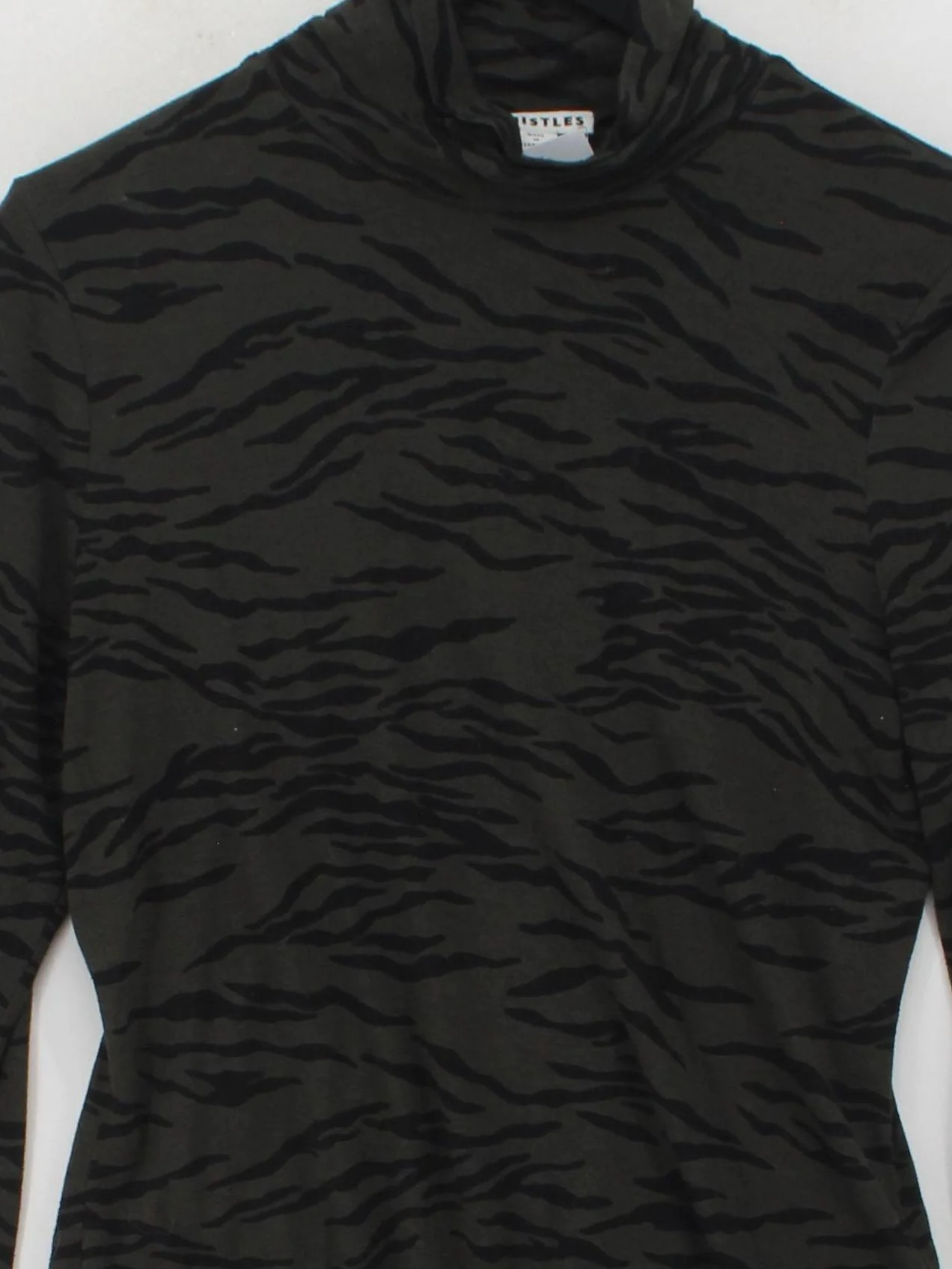 Whistles Women's Top UK 12 Green Polyester with Viscose Jersey - Image 3