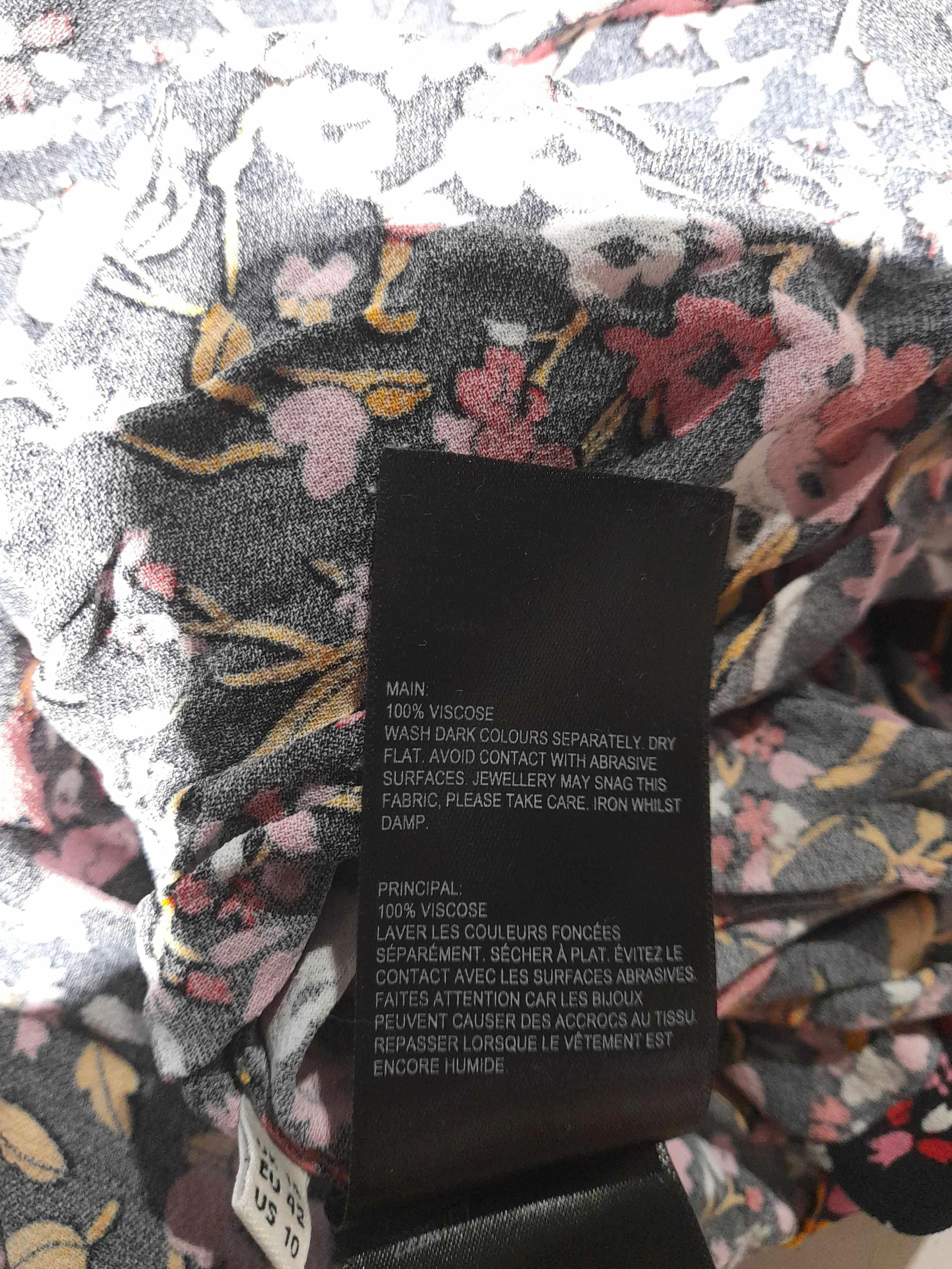 Whistles Women's Top UK 14 Multi 100% Viscose Basic - Image 6