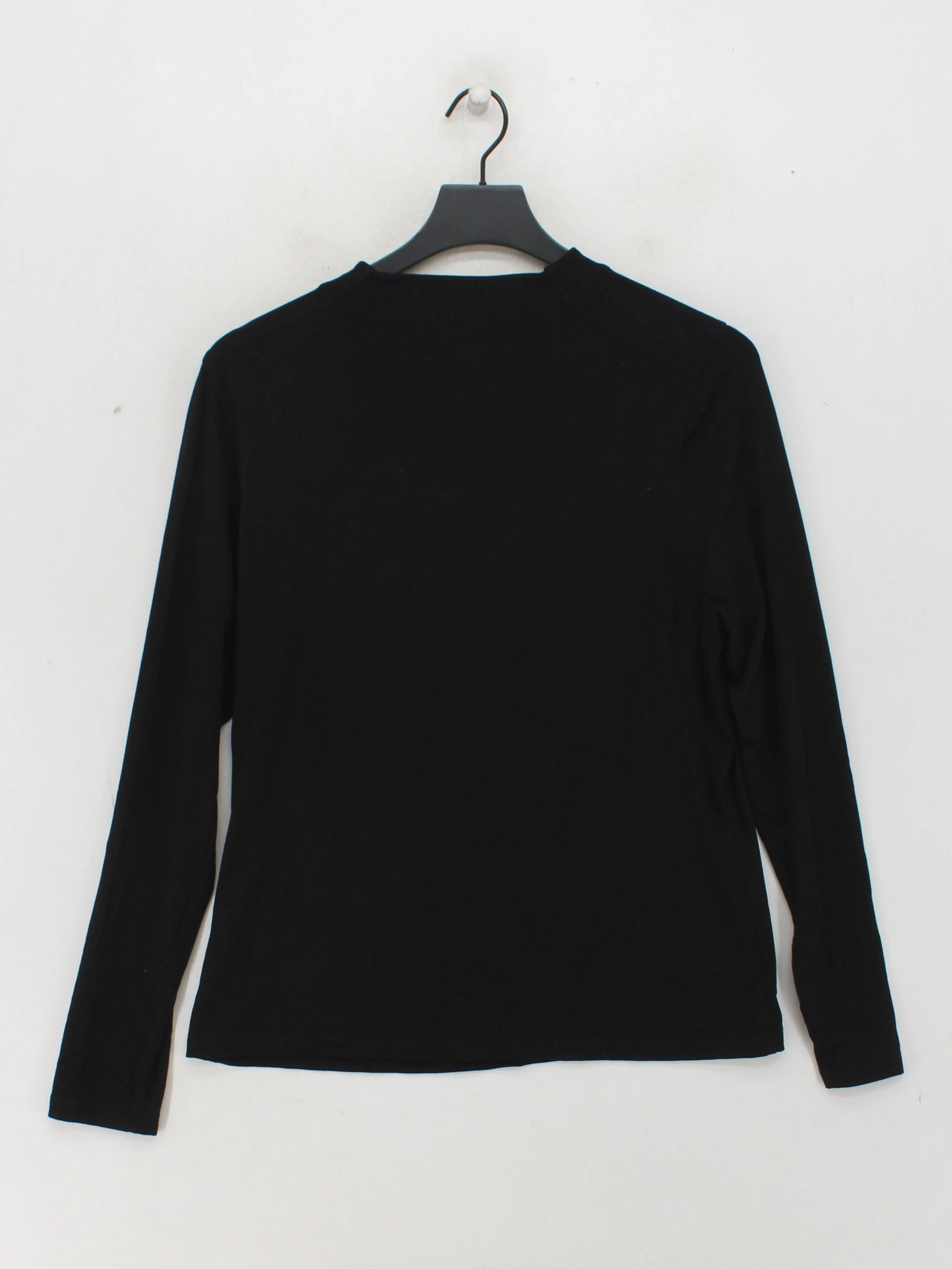 Whistles Women's Top UK 16 Black Viscose with Elastane Basic - Image 2