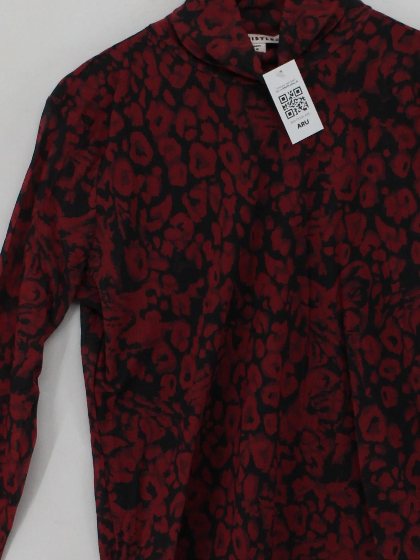 Whistles Women's Top UK 16 Red 100% Polyamide Basic - Image 3