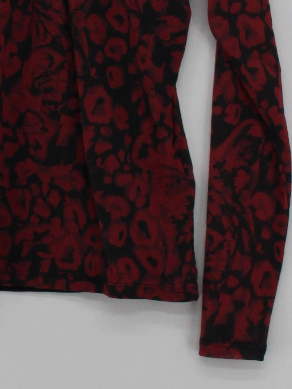 Whistles Women's Top UK 16 Red 100% Polyamide Basic - Image 4