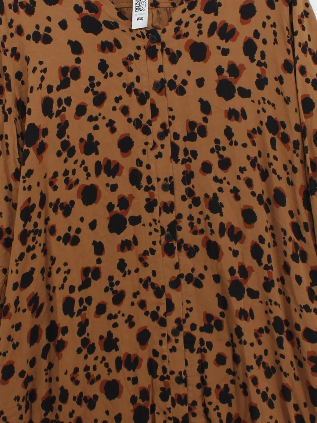 Whistles Women's Top UK 18 Brown 100% Viscose Tunic - Image 3