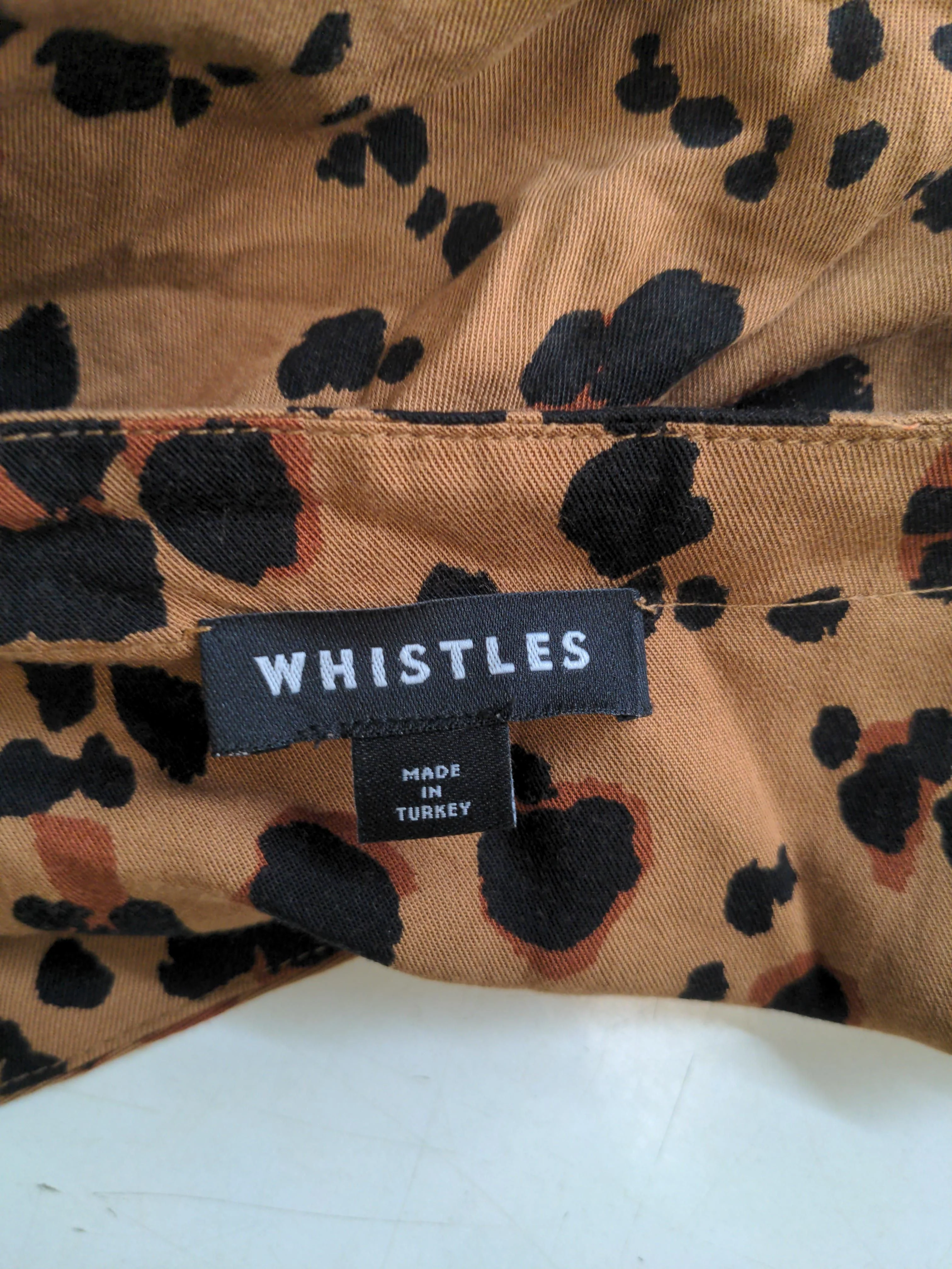 Whistles Women's Top UK 18 Brown 100% Viscose Tunic - Image 5