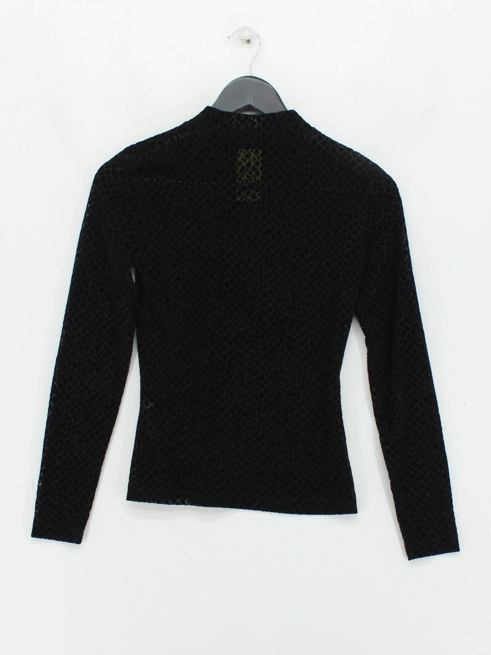 Whistles Women's Top UK 8 Black Polyester with Elastane Basic - Image 2