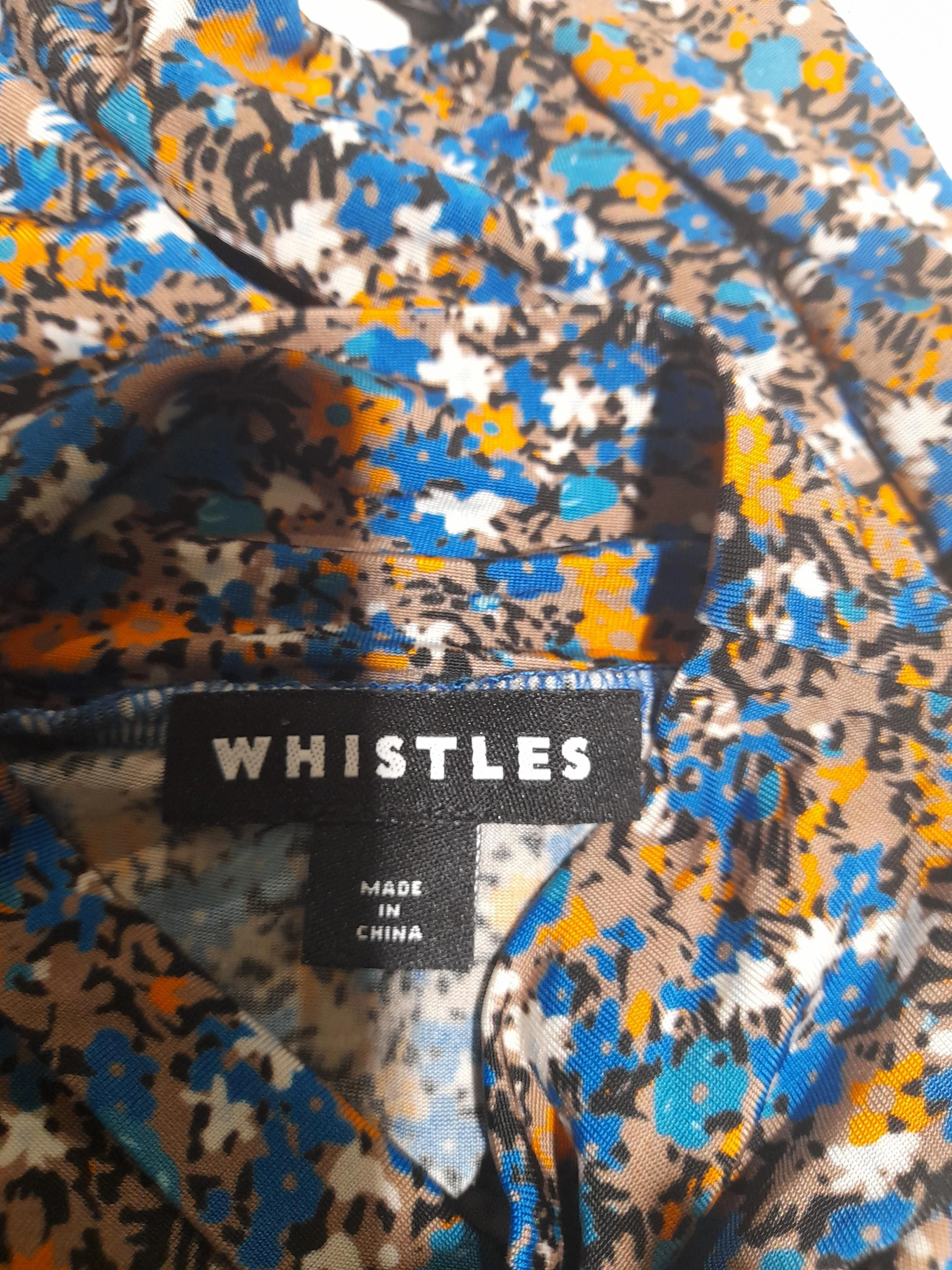 Whistles Women's Top UK 8 Multi Viscose with Elastane Basic - Image 6