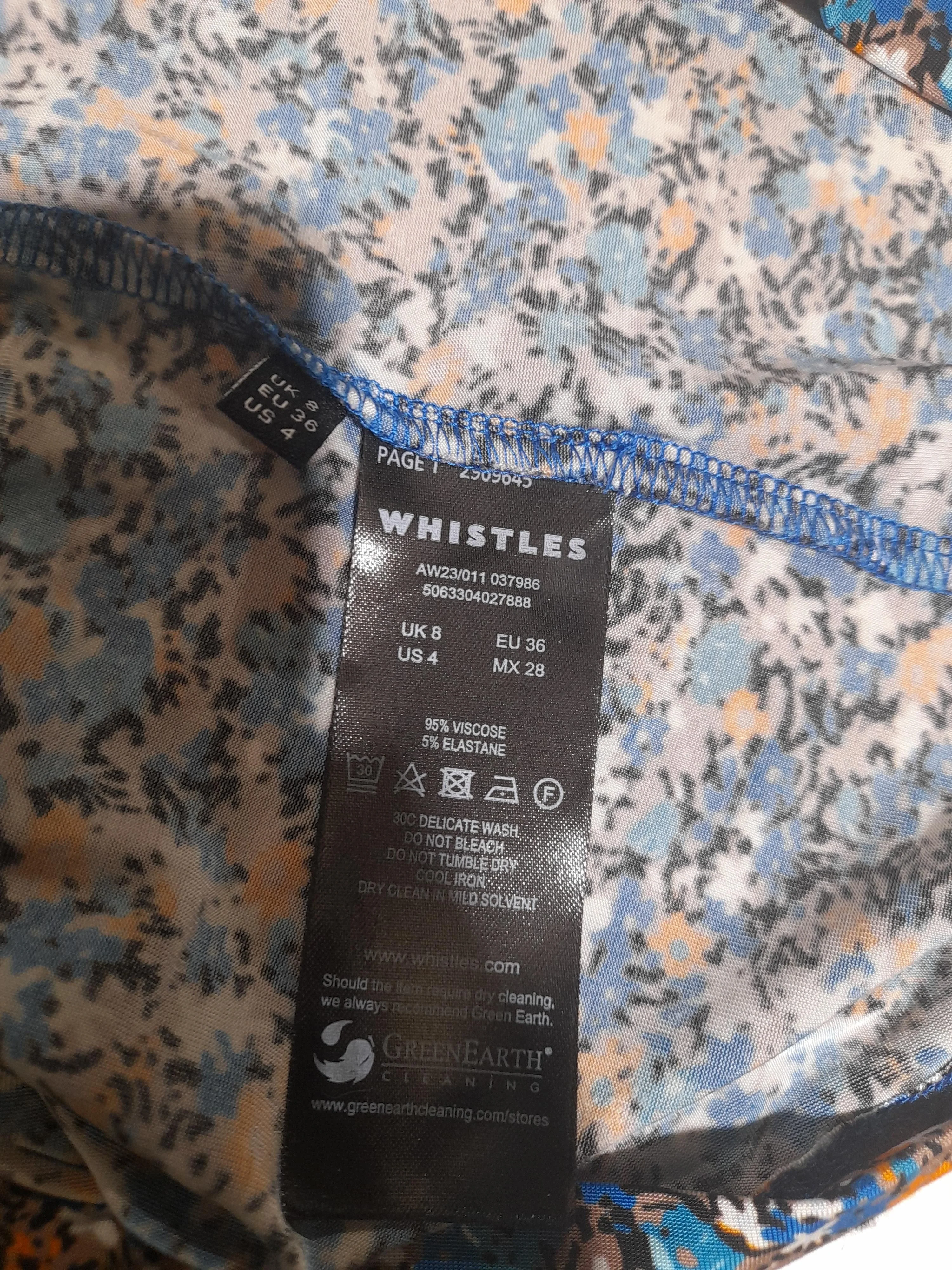 Whistles Women's Top UK 8 Multi Viscose with Elastane Basic - Image 7