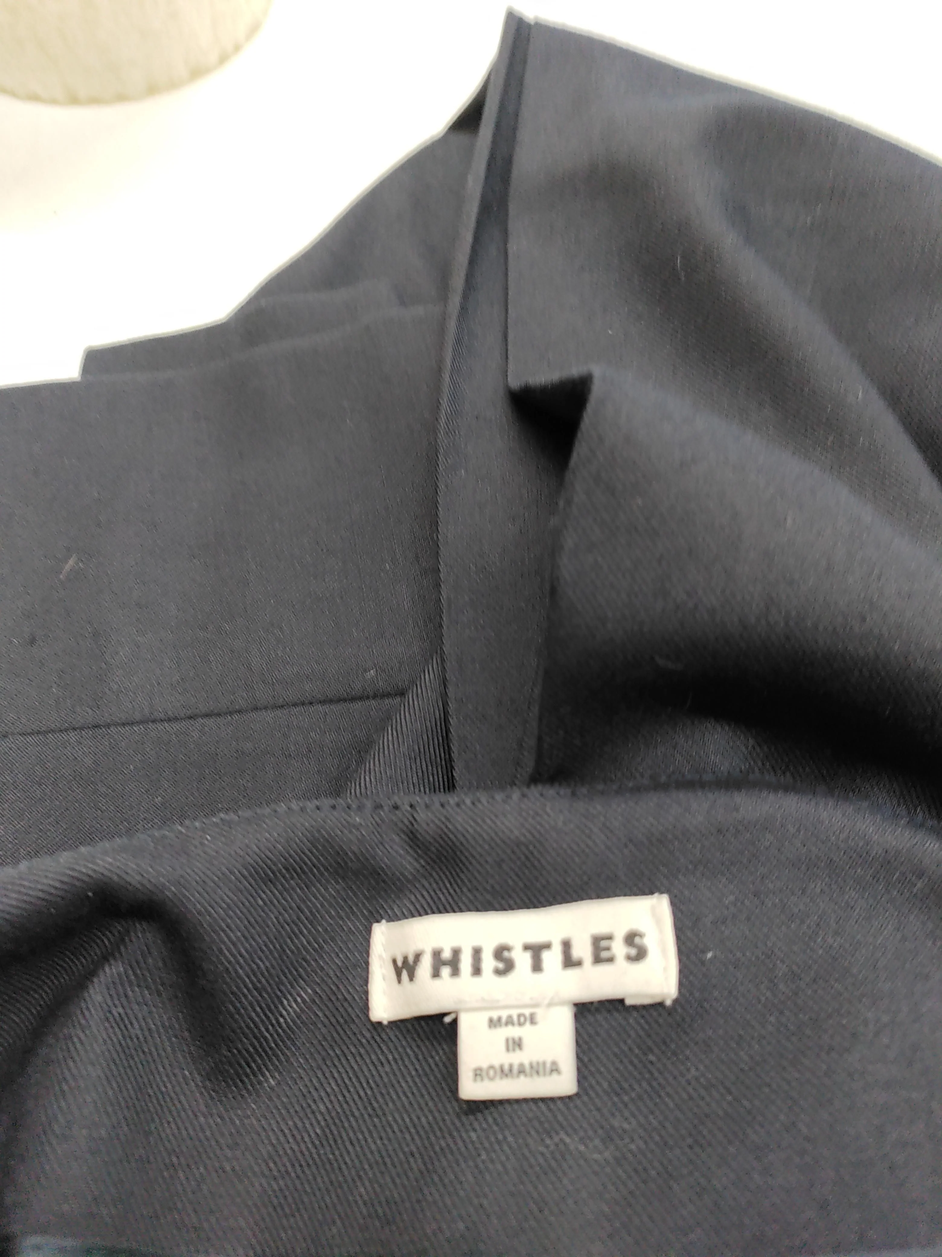 Whistles Women's Trousers UK 10 Black Polyester with Viscose, Elastane Chino - Image 5