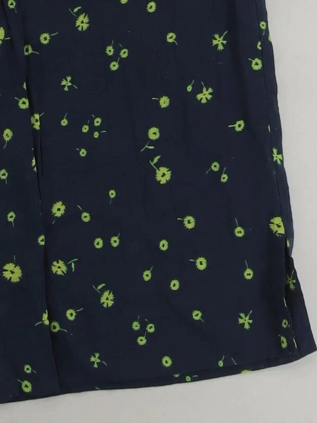 Whistles Women's Trousers UK 10 Blue Floral Viscose with Nylon Wide-Leg Cropped - Image 4