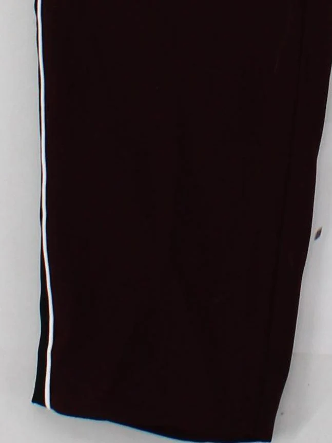 Whistles Women's Trousers UK 10 Brown Striped 100% Polyester Straight Sweatpants - Image 4