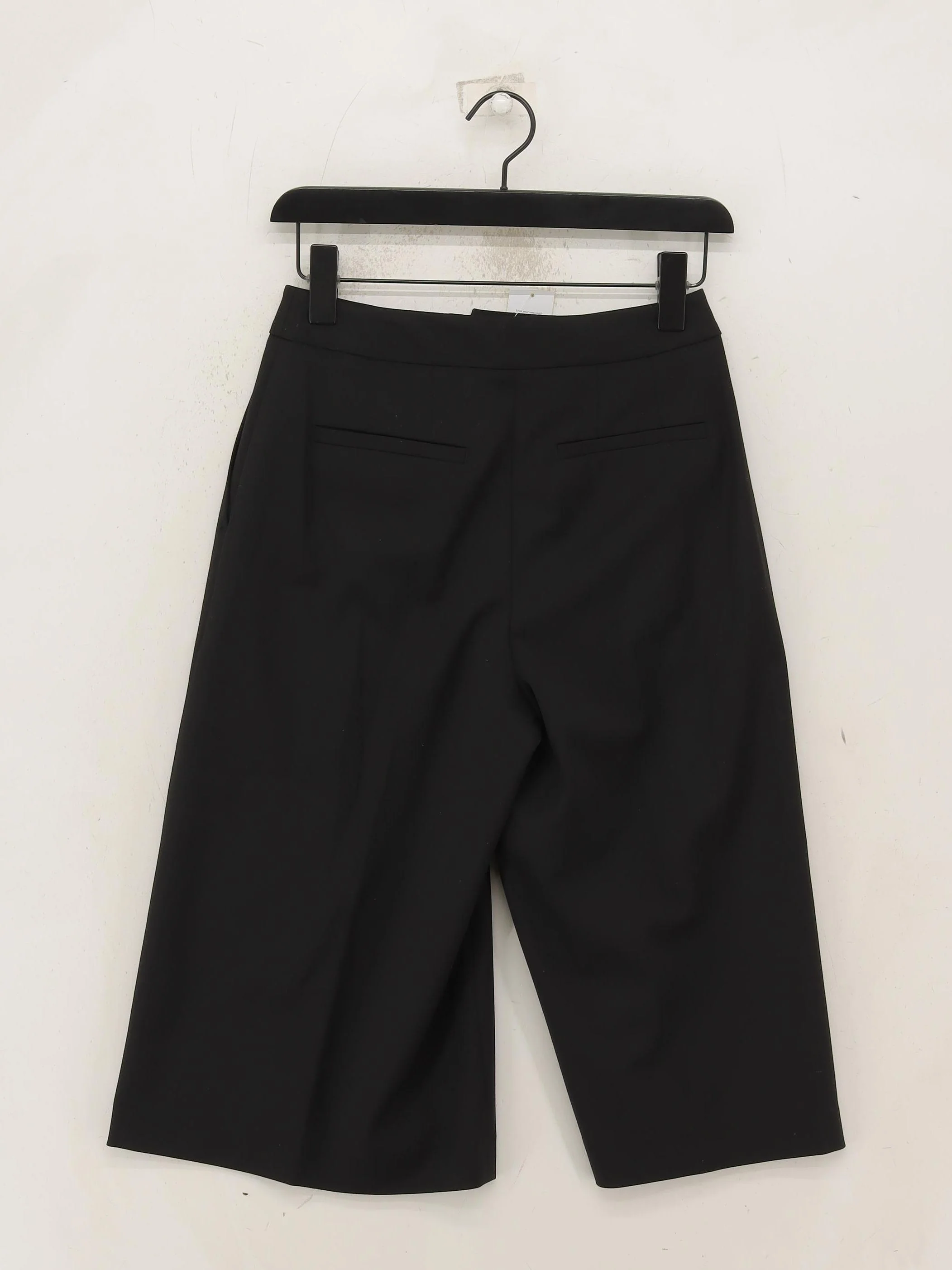 Whistles Women's Trousers UK 6 Black 100% Other Wide-Leg Capri - Image 2
