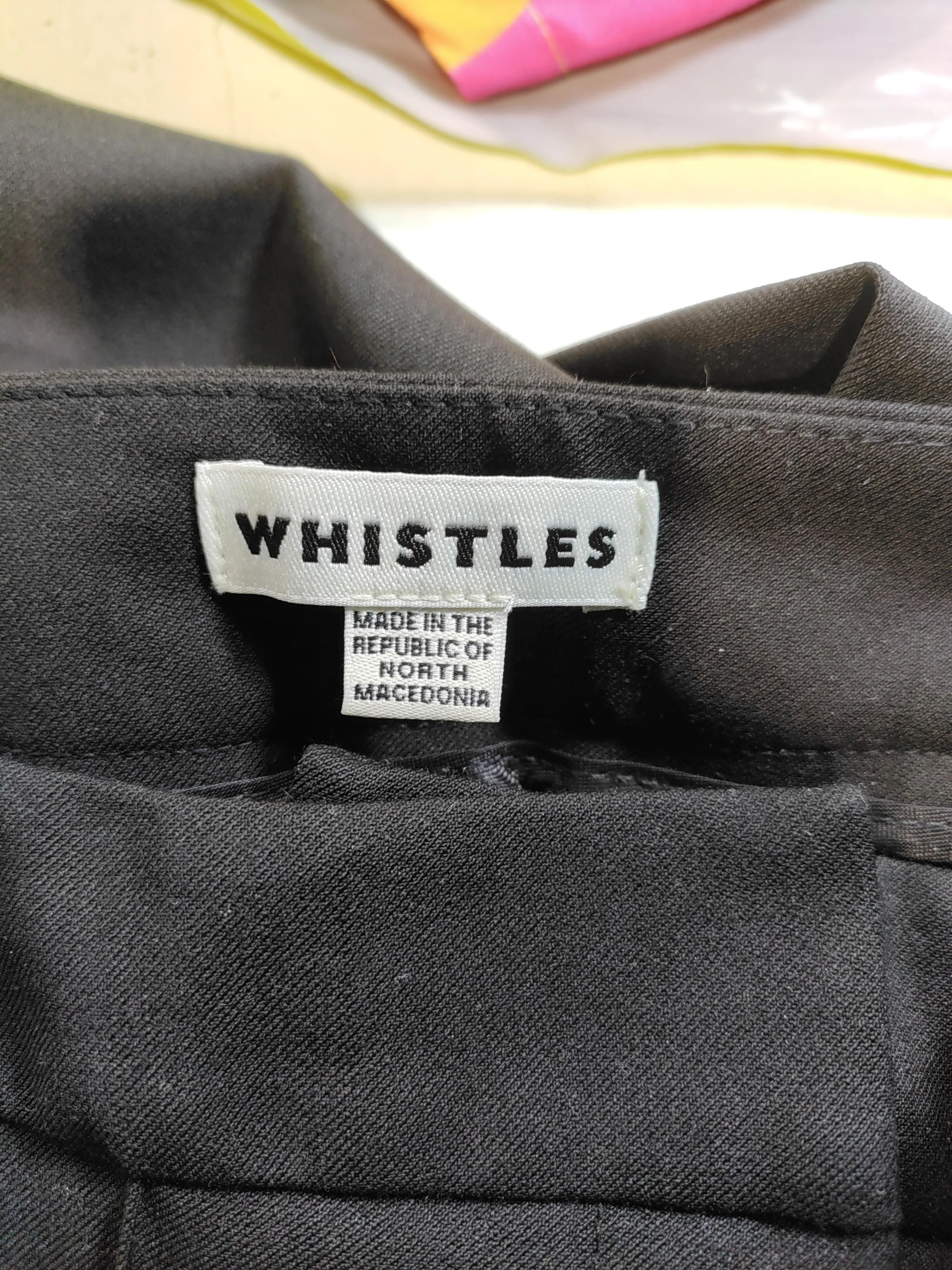 Whistles Women's Trousers UK 6 Black 100% Other Wide-Leg Capri - Image 5