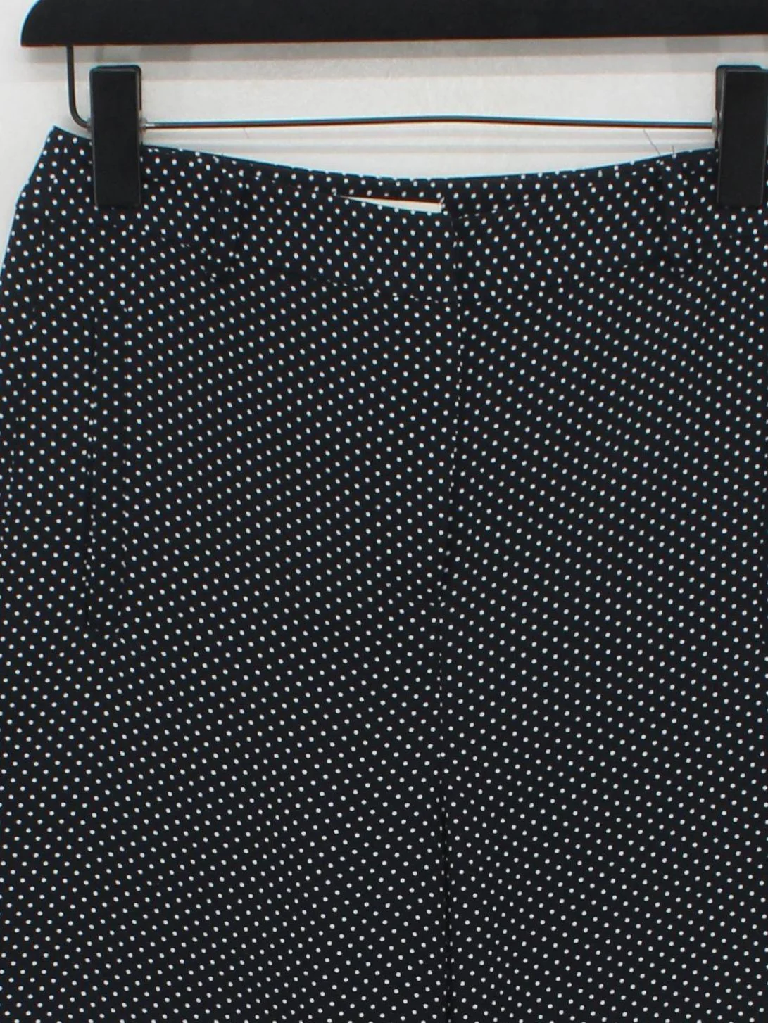Whistles Women's Trousers UK 6 Blue Polkadot 100% Polyester Straight Chino - Image 3