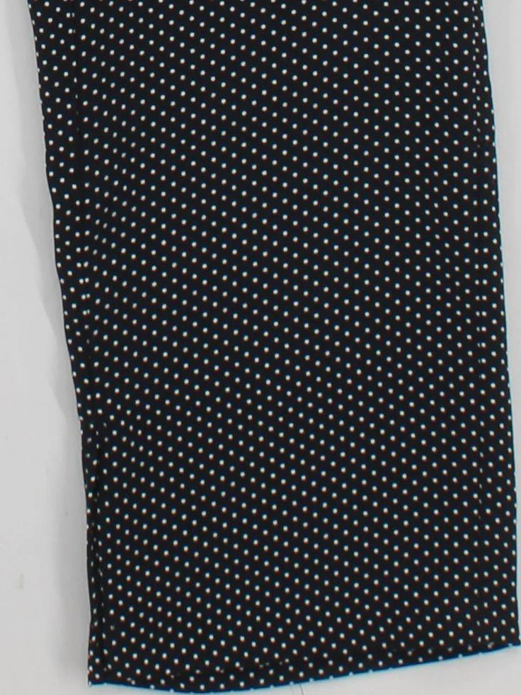 Whistles Women's Trousers UK 6 Blue Polkadot 100% Polyester Straight Chino - Image 4