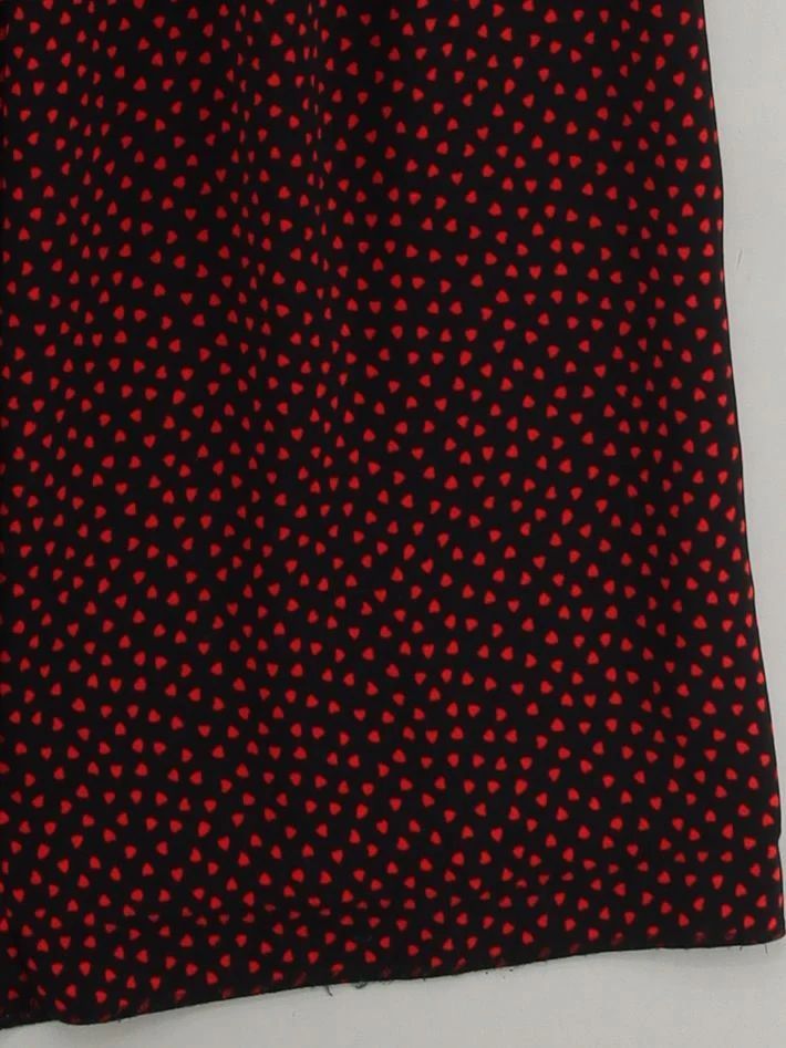 Whistles Women's Trousers UK 8 Black Geometric 100% Polyester Wide-Leg Cropped - Image 4