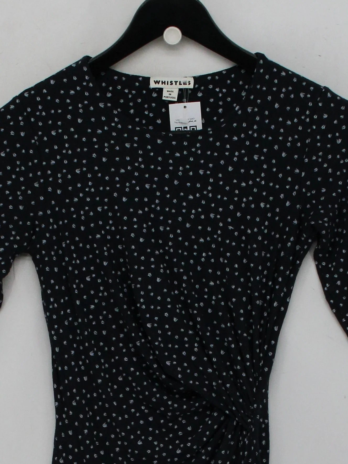 Whistles Wrap Midi Dress S in Black - Image 3