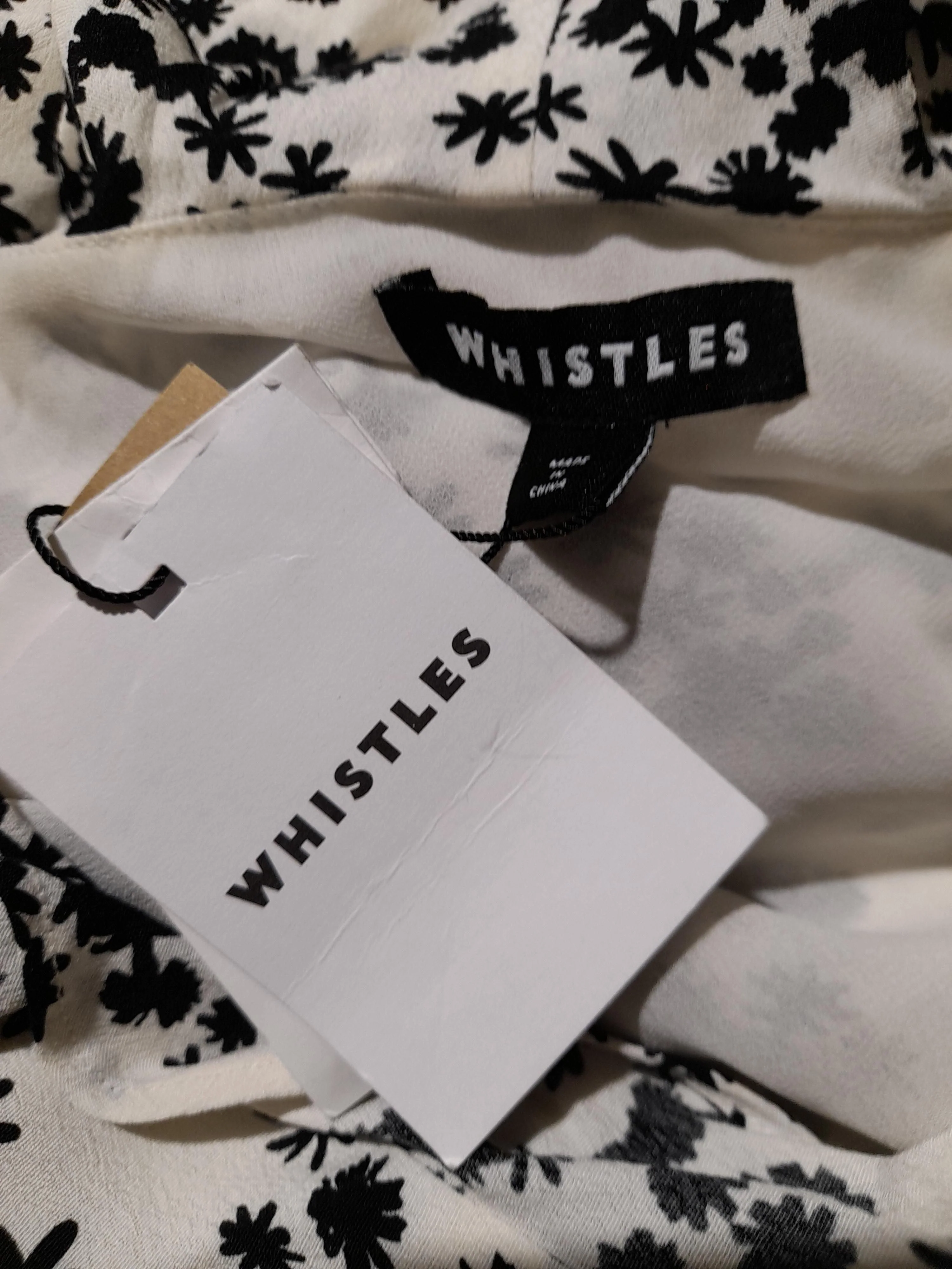 Whistles Wrap Midi Dress UK8 in White - Image 5
