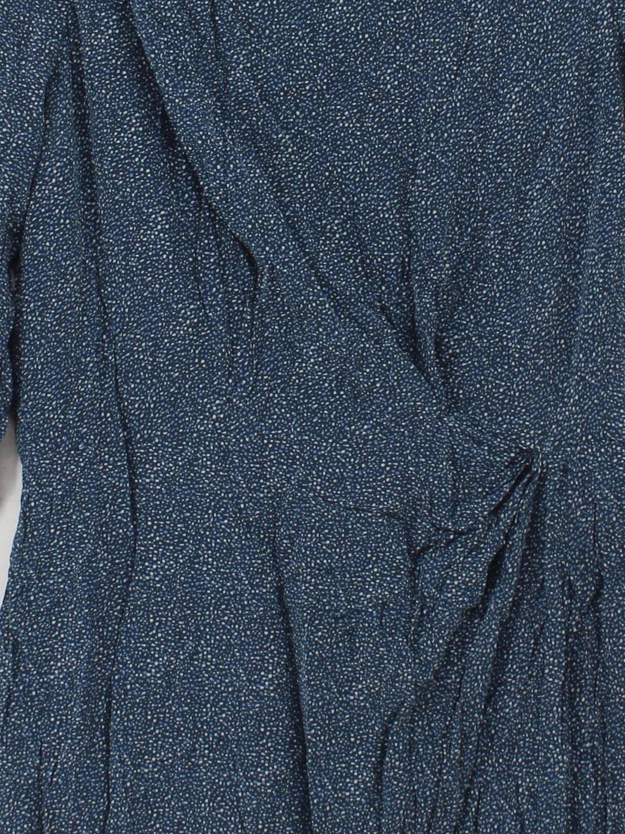 Whistles Wrap Mini Dress M in Blue - Image 3