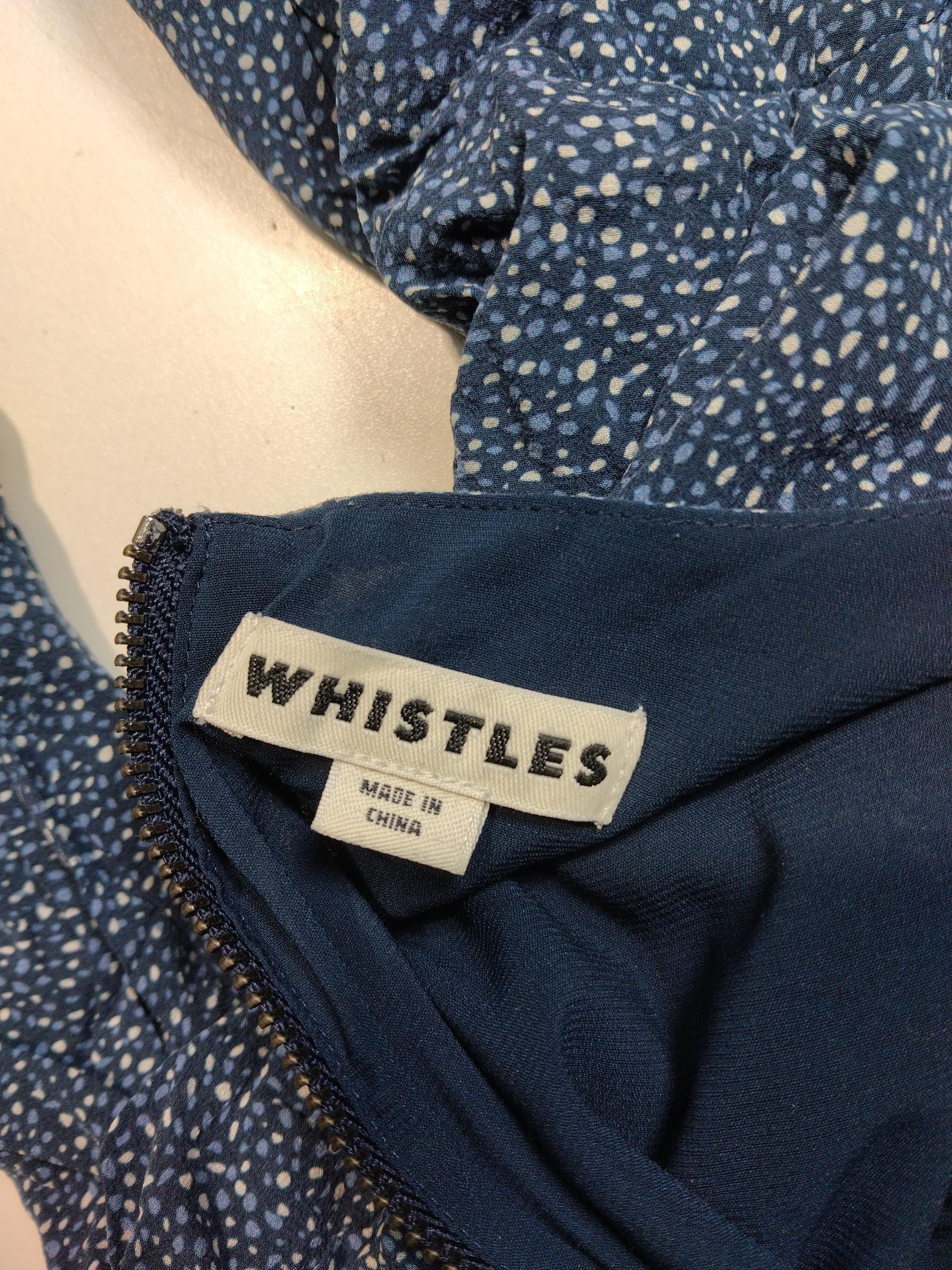 Whistles Wrap Mini Dress M in Blue - Image 5