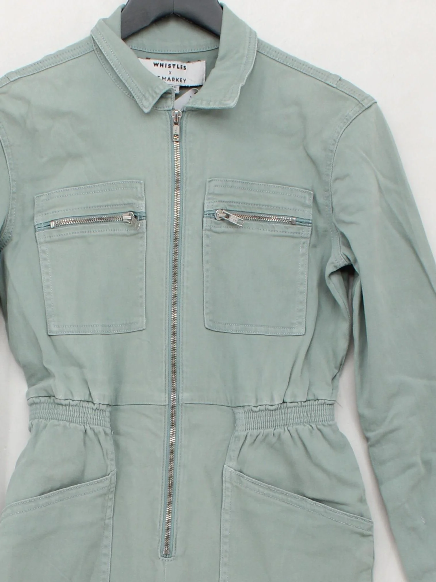 Whistles X L.F. Markey Women's Jumpsuit UK 4 Green 100% Other Straight Jumpsuit - Image 3