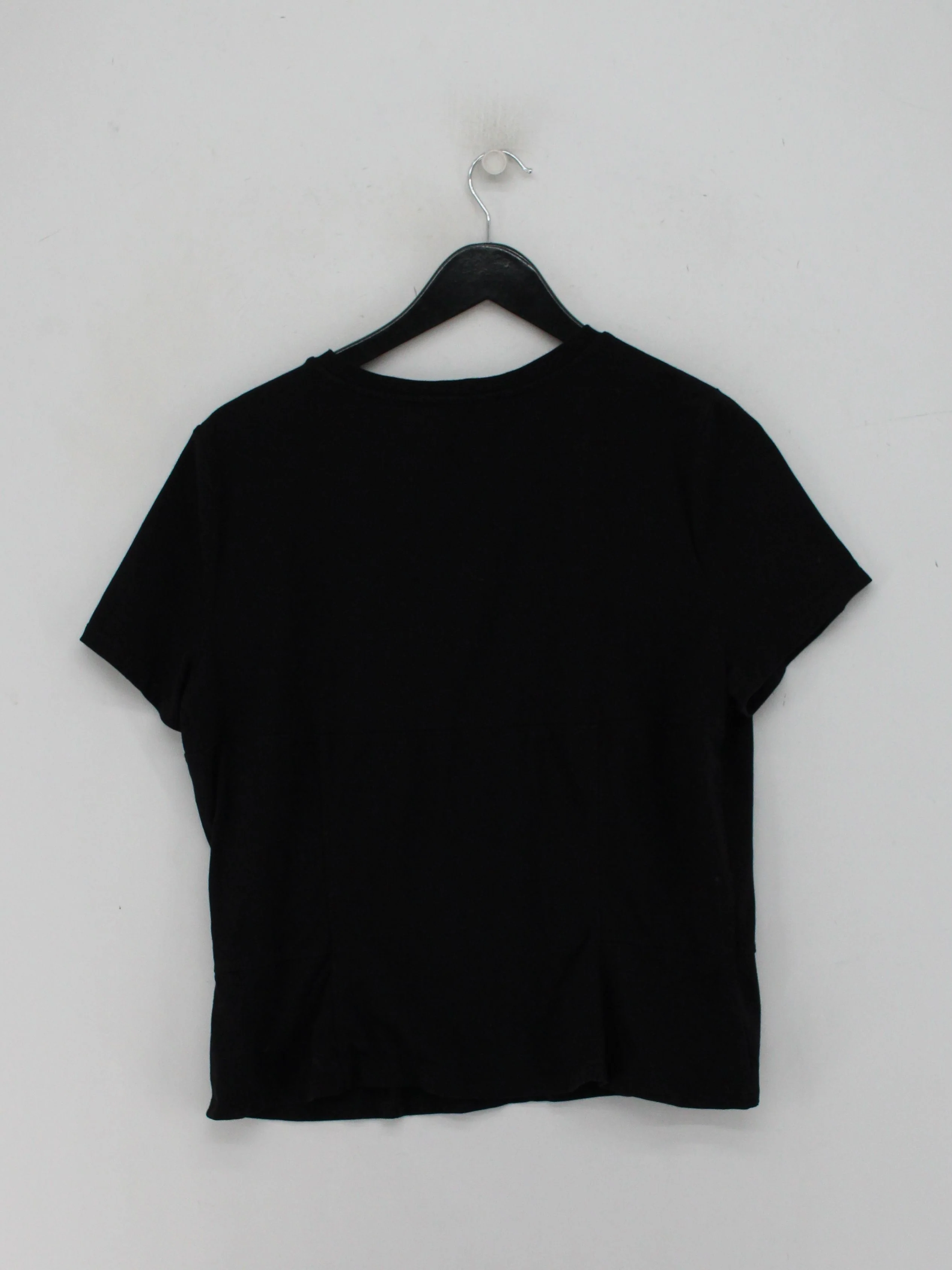 White House Black Market Men's T-Shirt XL Black Cotton - Image 2