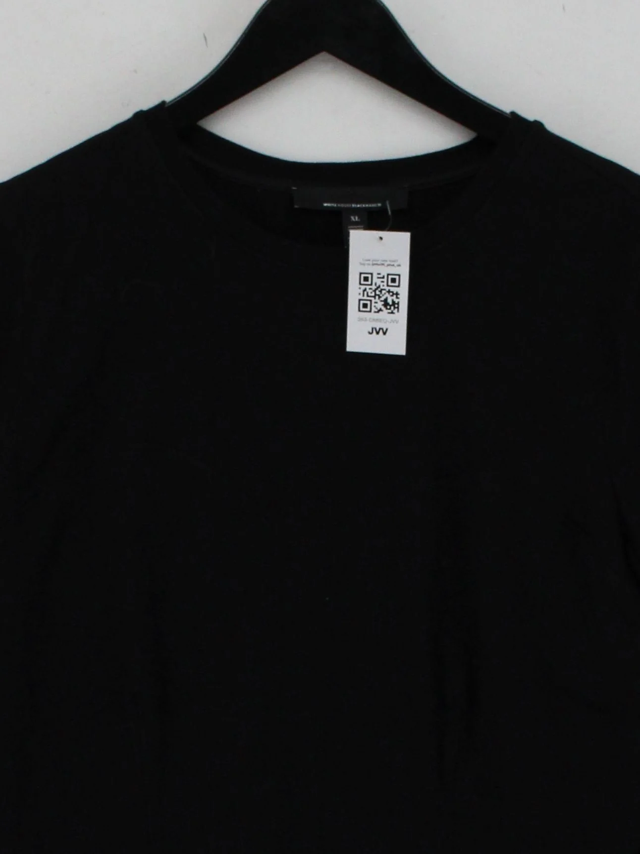 White House Black Market Men's T-Shirt XL Black Cotton - Image 3