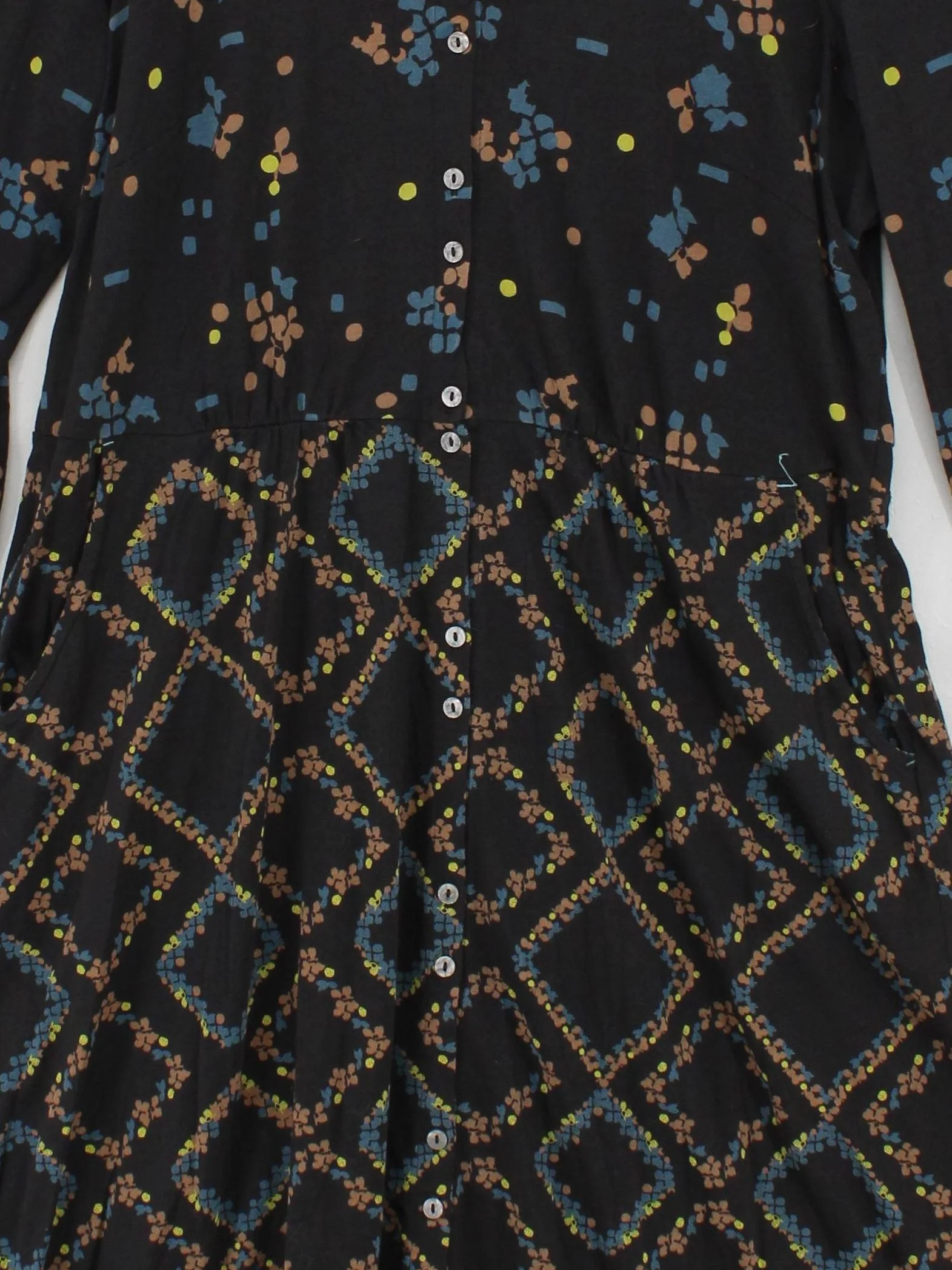 White Stuff A-Line Midi Dress UK10 in Black - Image 3