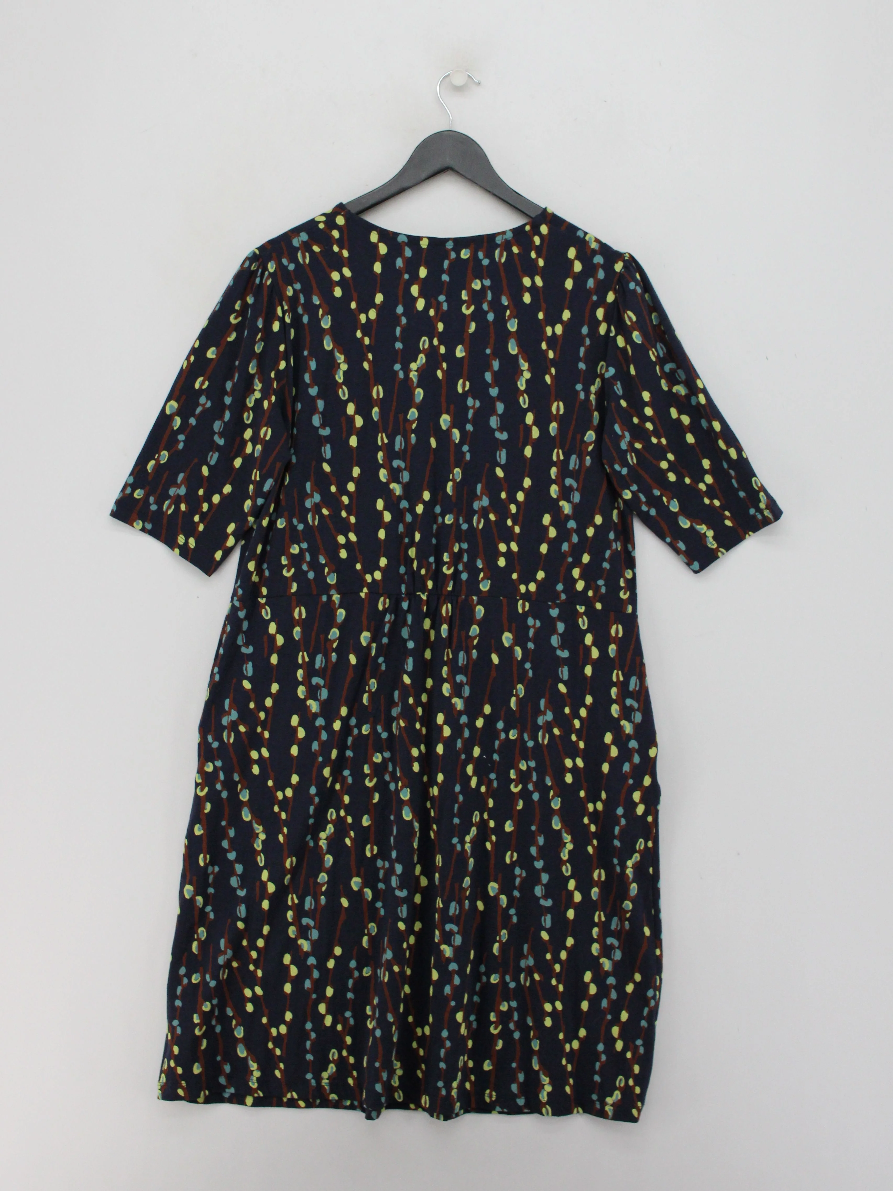 White Stuff A-Line Midi Dress UK18 in Blue - Image 2