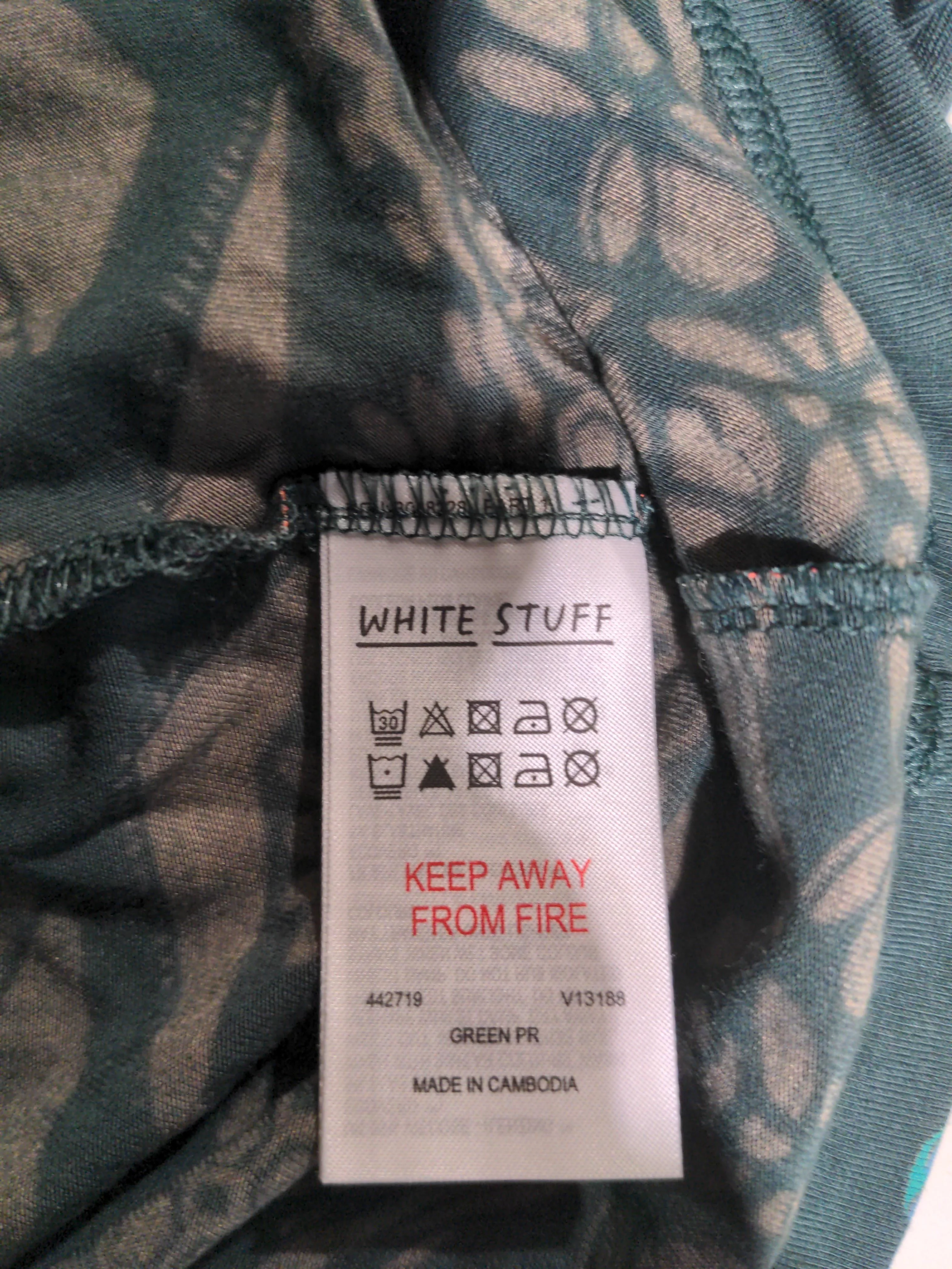 White Stuff A-Line Midi Dress UK18 in Green - Image 6