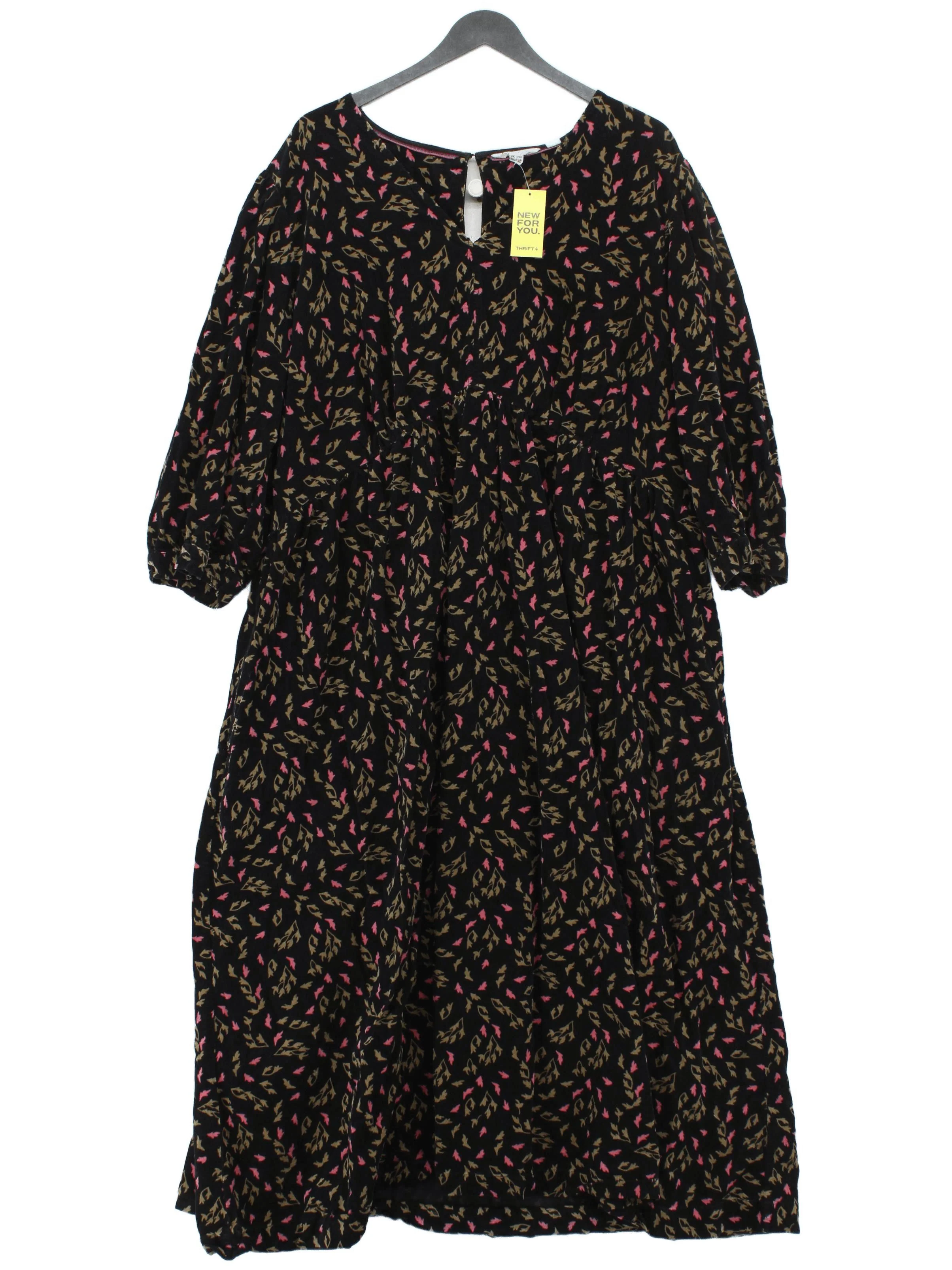 White Stuff A-Line Midi Dress UK24 in Multi
