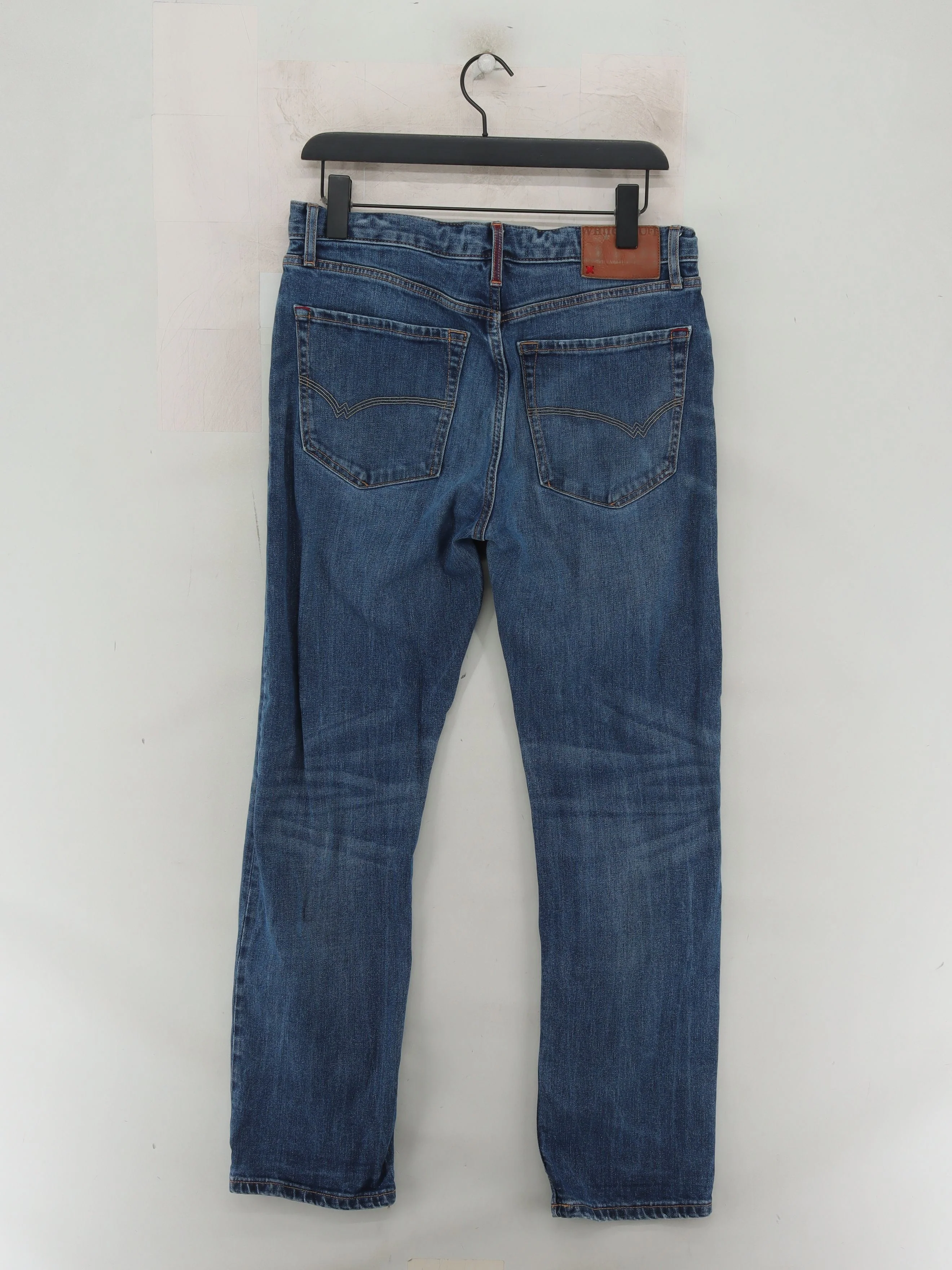 White Stuff Men's Jeans W 32 in; L 28 in Blue Cotton with Elastane Straight - Image 2