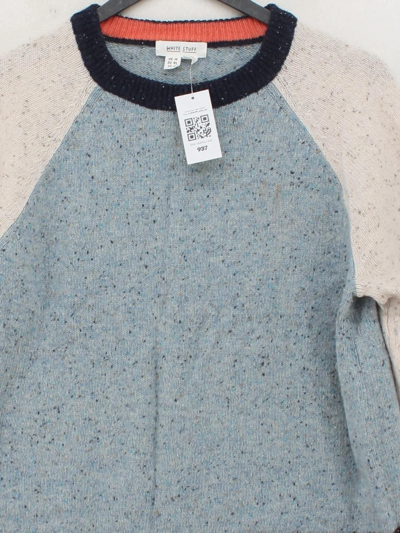 White Stuff Men's Jumper L Multi Wool with Nylon Crew Neck Pullover - Image 3
