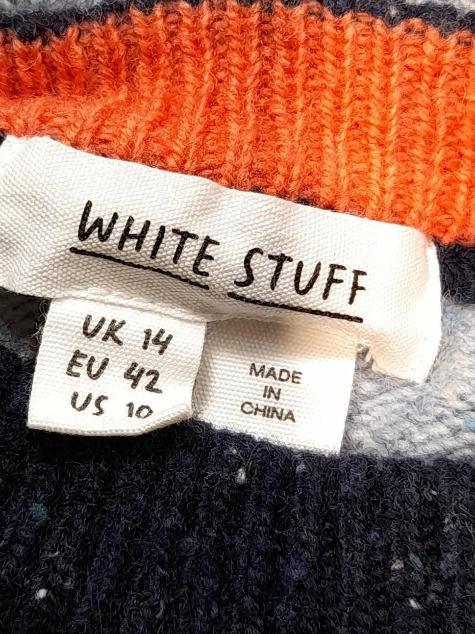 White Stuff Men's Jumper L Multi Wool with Nylon Crew Neck Pullover - Image 6