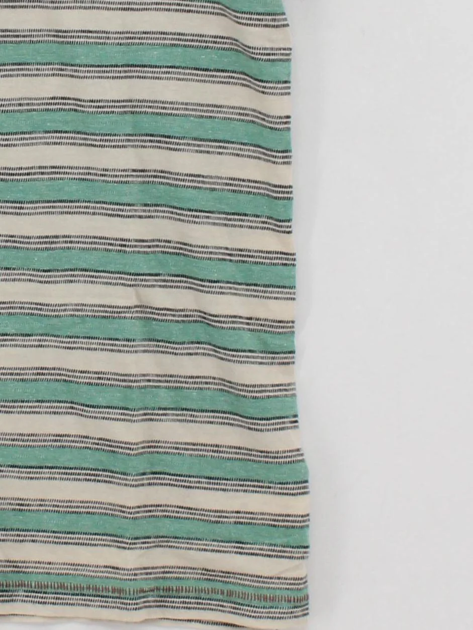 White Stuff Men's Polo S Green Striped 100% Cotton Basic - Image 4