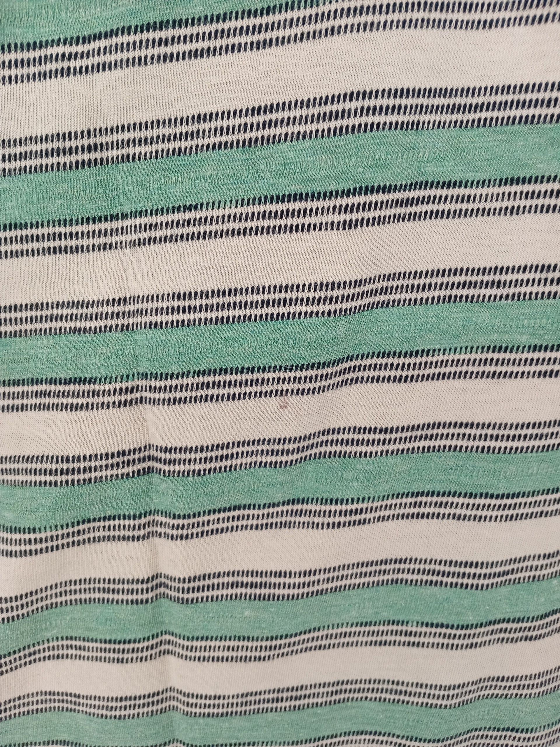 White Stuff Men's Polo S Green Striped 100% Cotton Basic - Image 5
